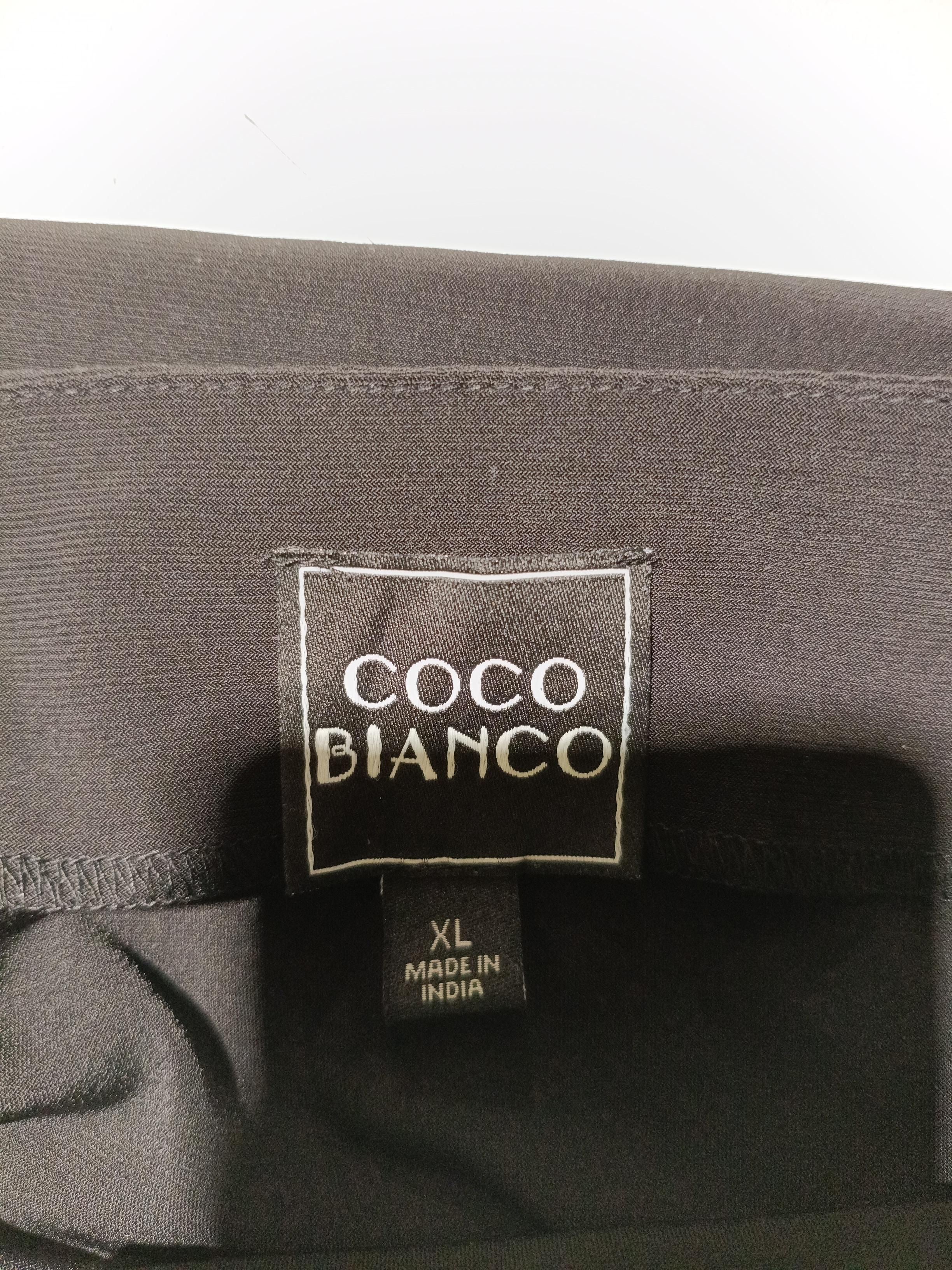 Coco Bianco Women's Top XL Black Polyester with Elastane Basic - Image 5