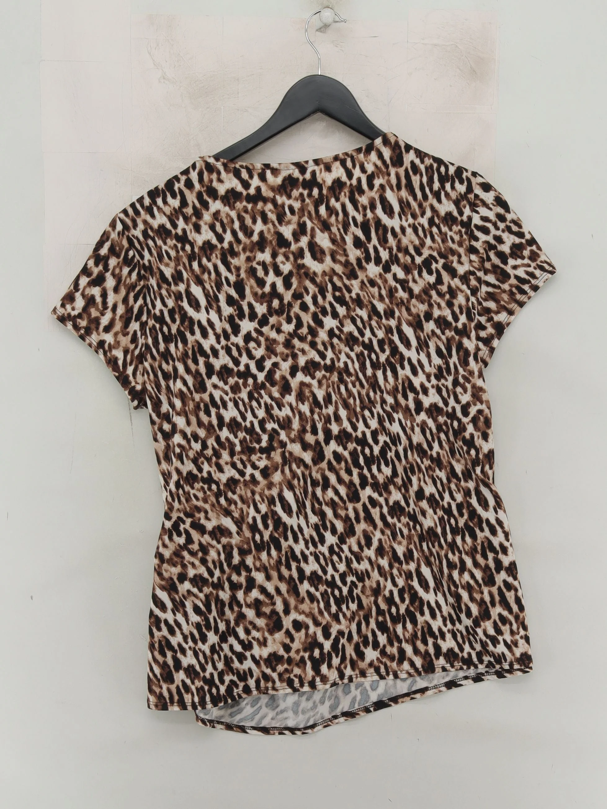 Coco Bianco Women's Top XL Brown Polyester with Elastane Basic - Image 2