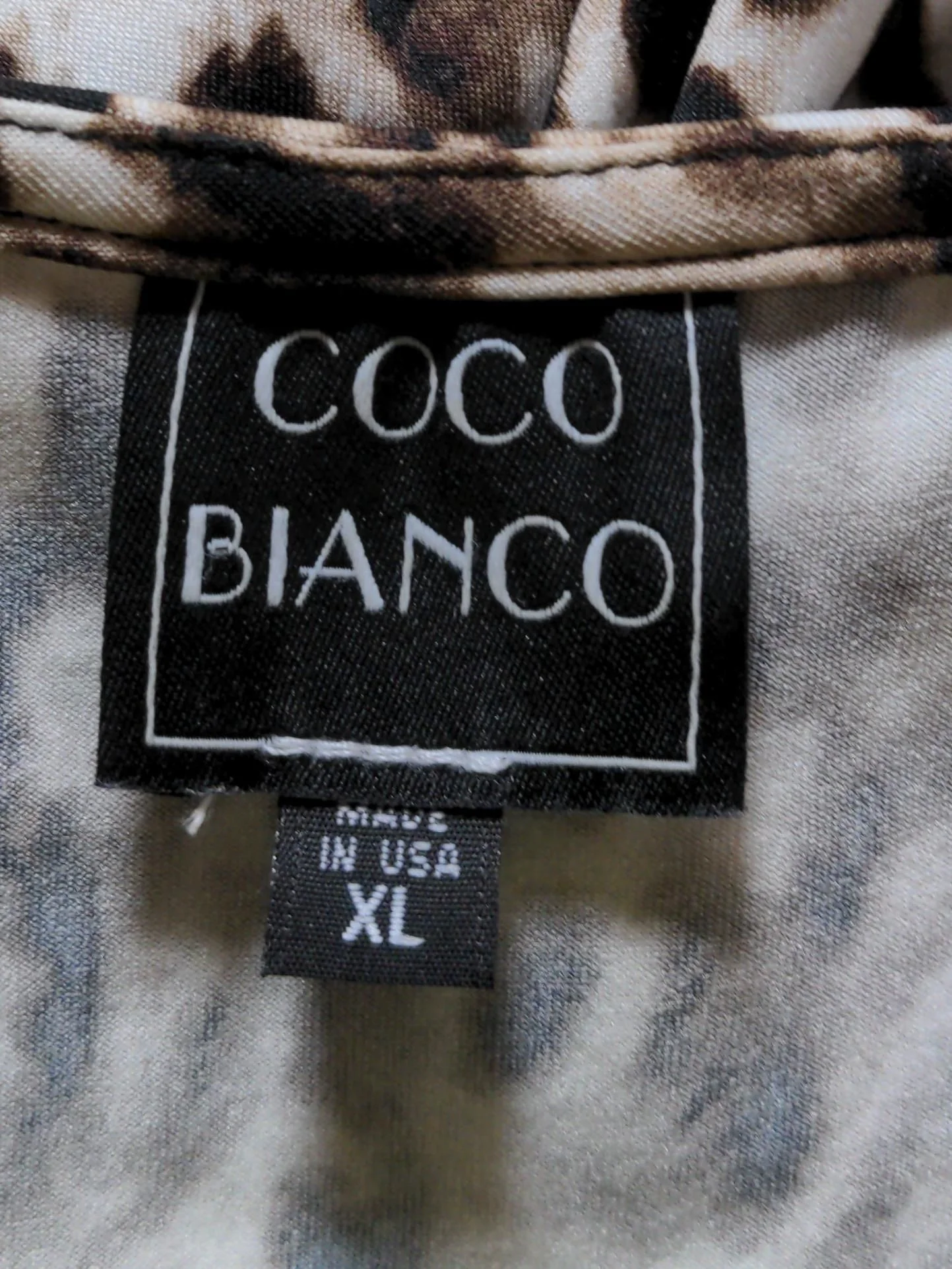 Coco Bianco Women's Top XL Brown Polyester with Elastane Basic - Image 5
