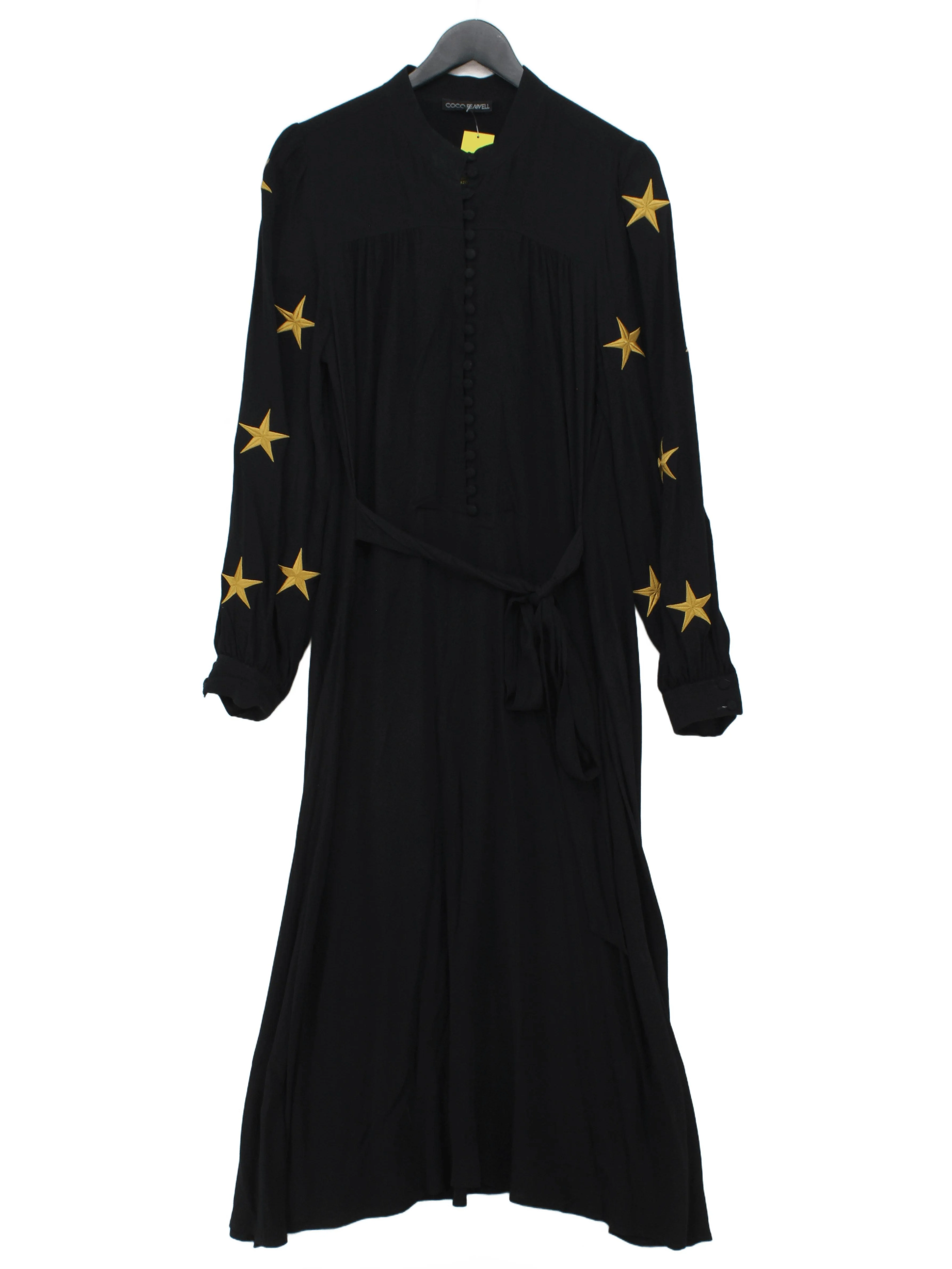 Coco Fennell Maxi Dress UK14 in Black