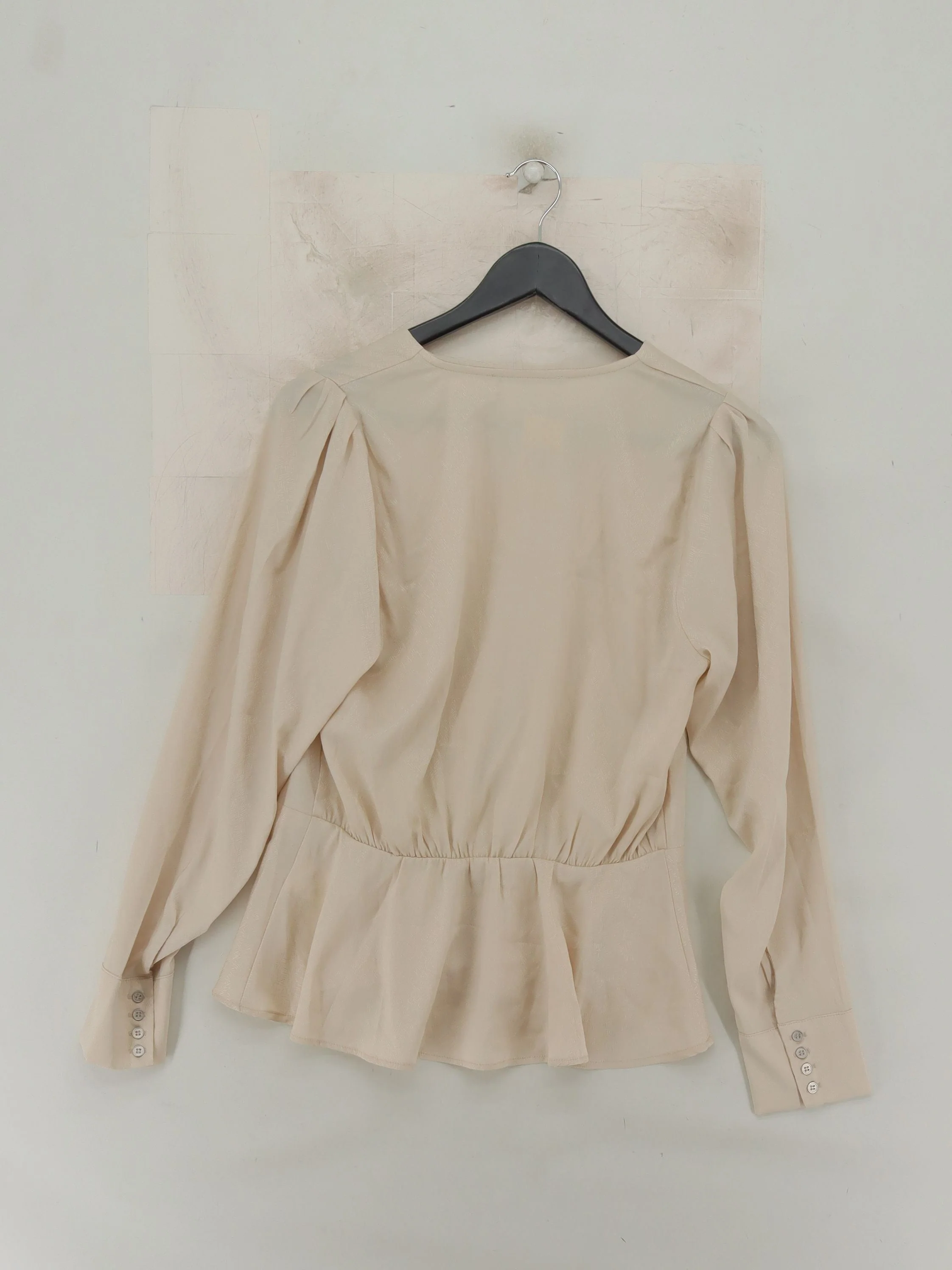 Co'couture Women's Blouse S Cream 100% Polyester Long Sleeve V-Neck Basic - Image 2