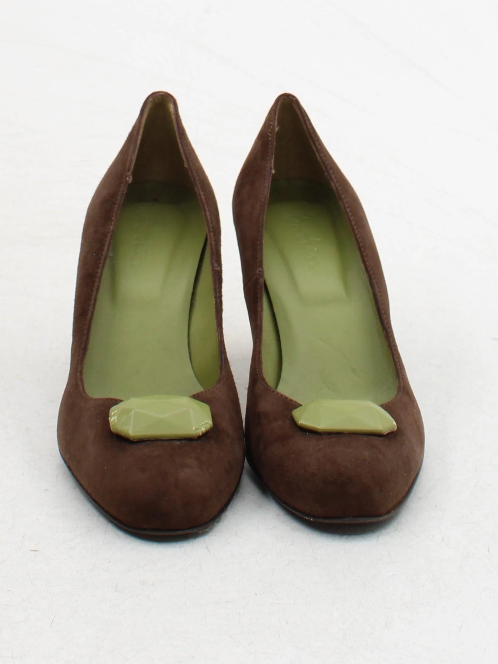 Cole Haan Women's Heels UK 3 Brown 100% Suede Court - Image 2