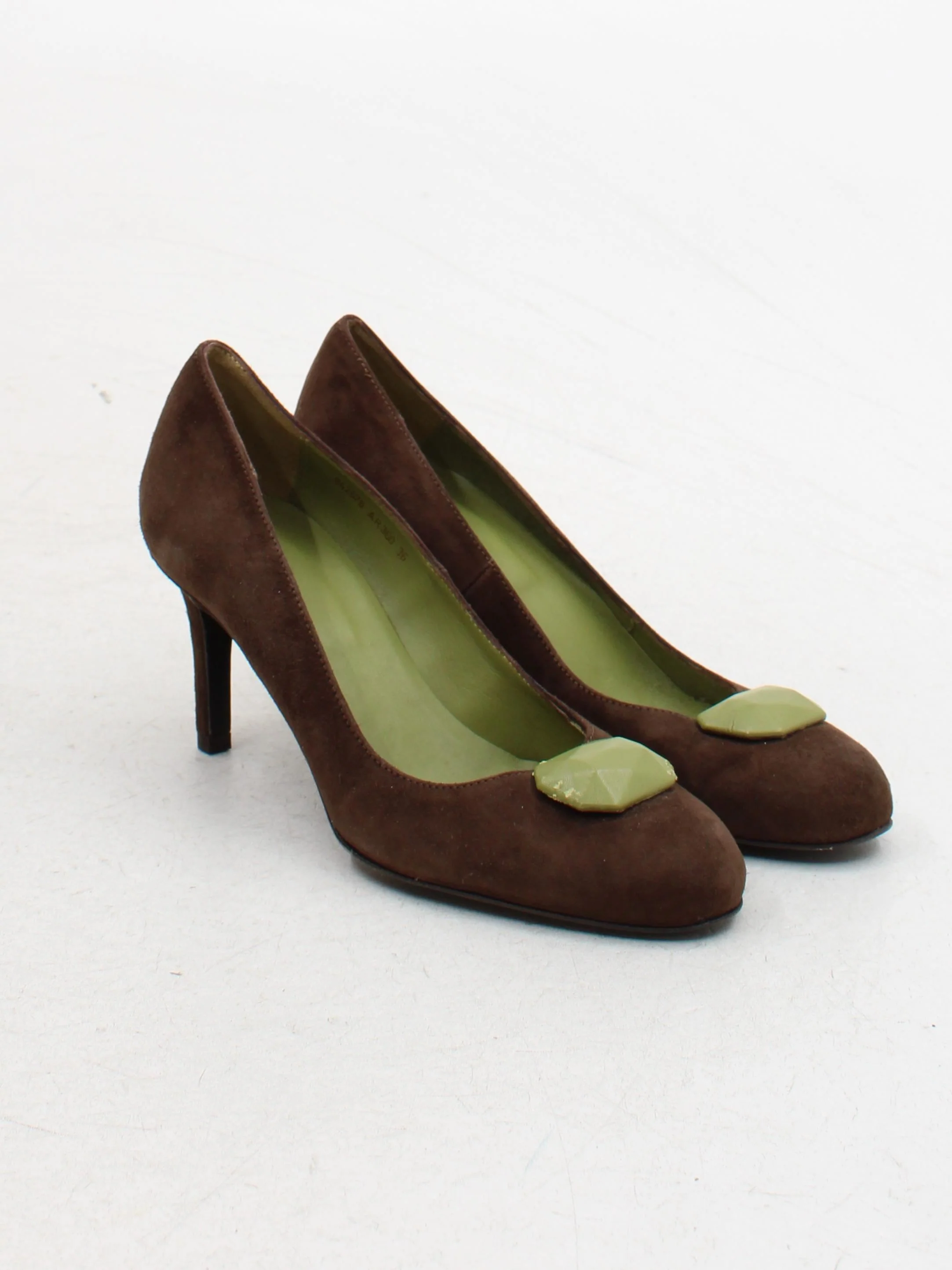Cole Haan Women's Heels UK 3 Brown 100% Suede Court - Image 4