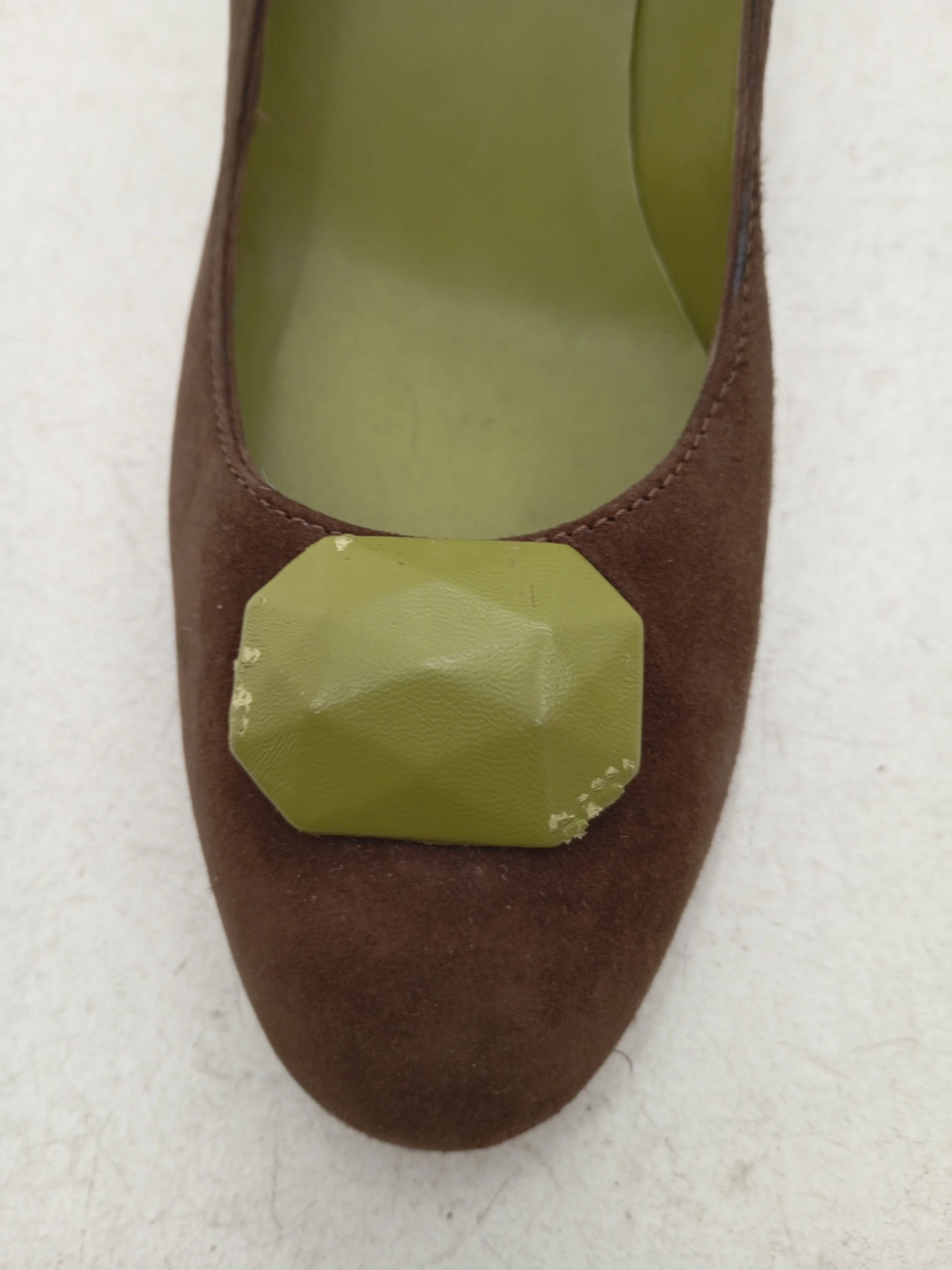Cole Haan Women's Heels UK 3 Brown 100% Suede Court - Image 8