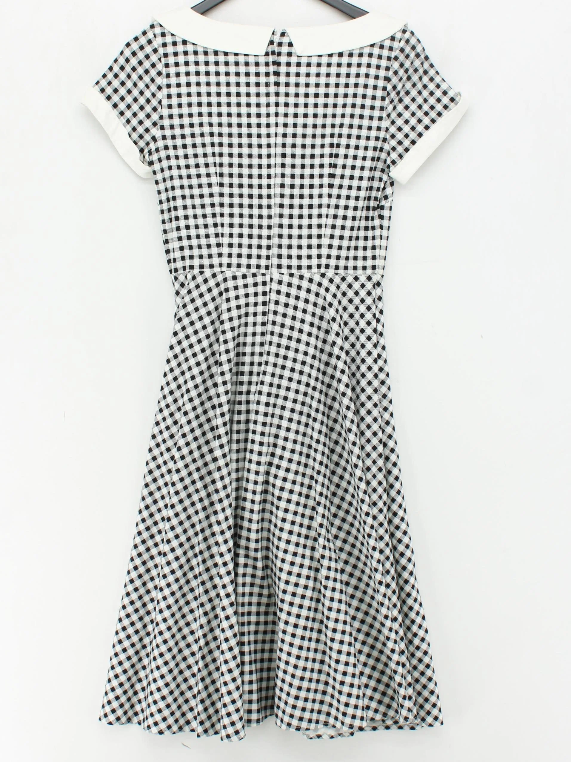 Collectif Skater Midi Dress UK10 in Black - Image 2