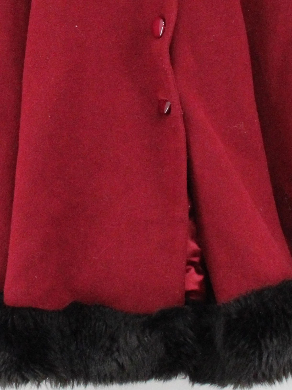 Collectif Vintage Women's Coat XXL Red Polyester with Wool, Spandex Overcoat - Image 4