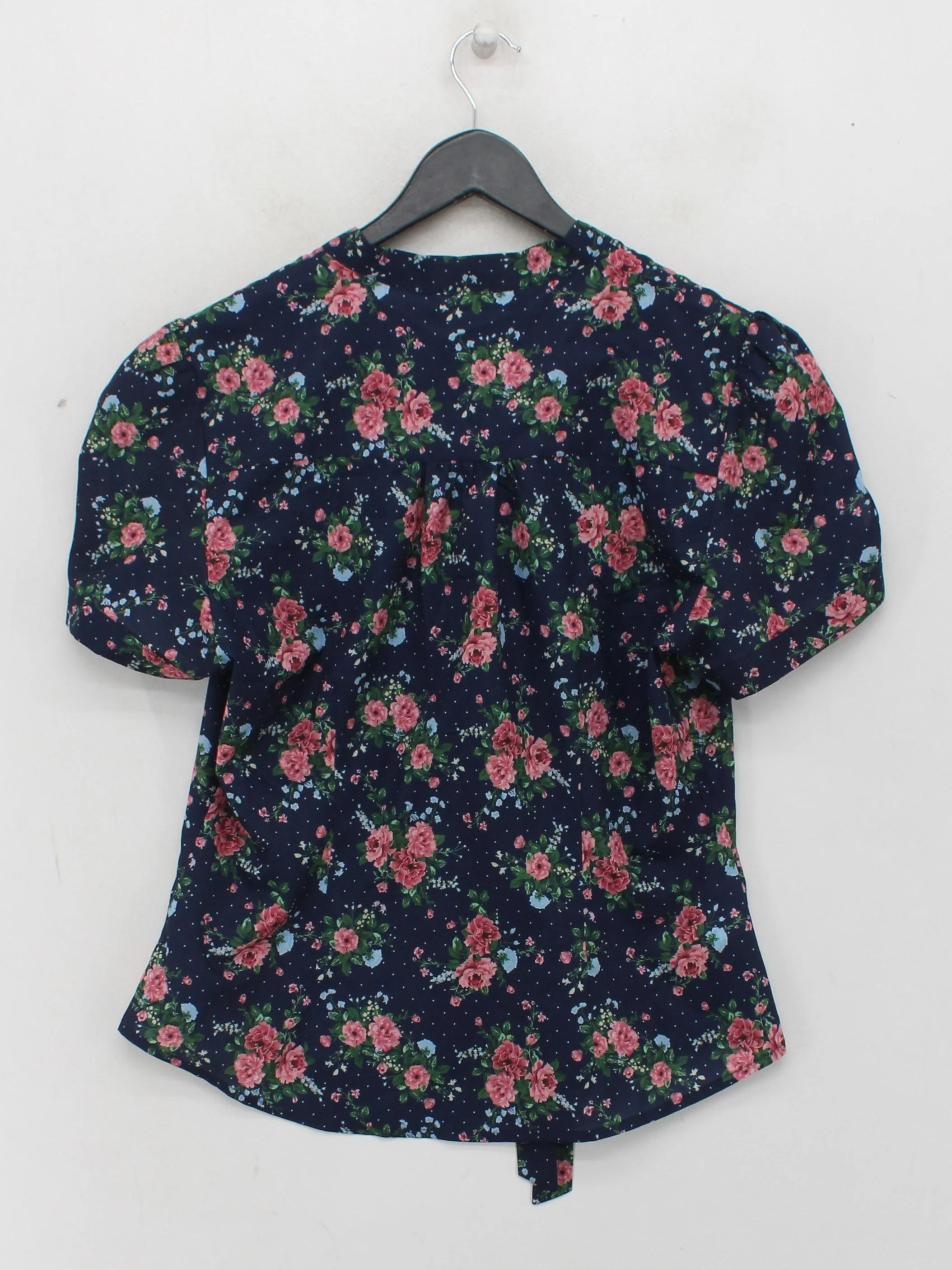 Collectif Vintage Women's Top L Blue 100% Polyester Basic New with tags - Image 2