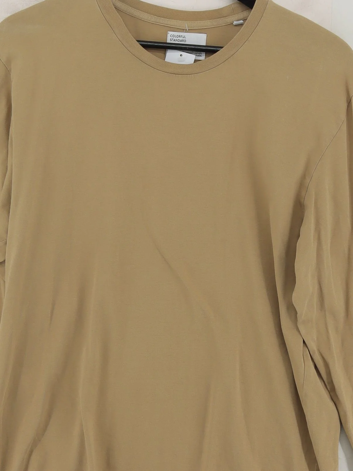 Colorful Standard Men's T-Shirt L Tan 100% Cotton Basic - Image 3