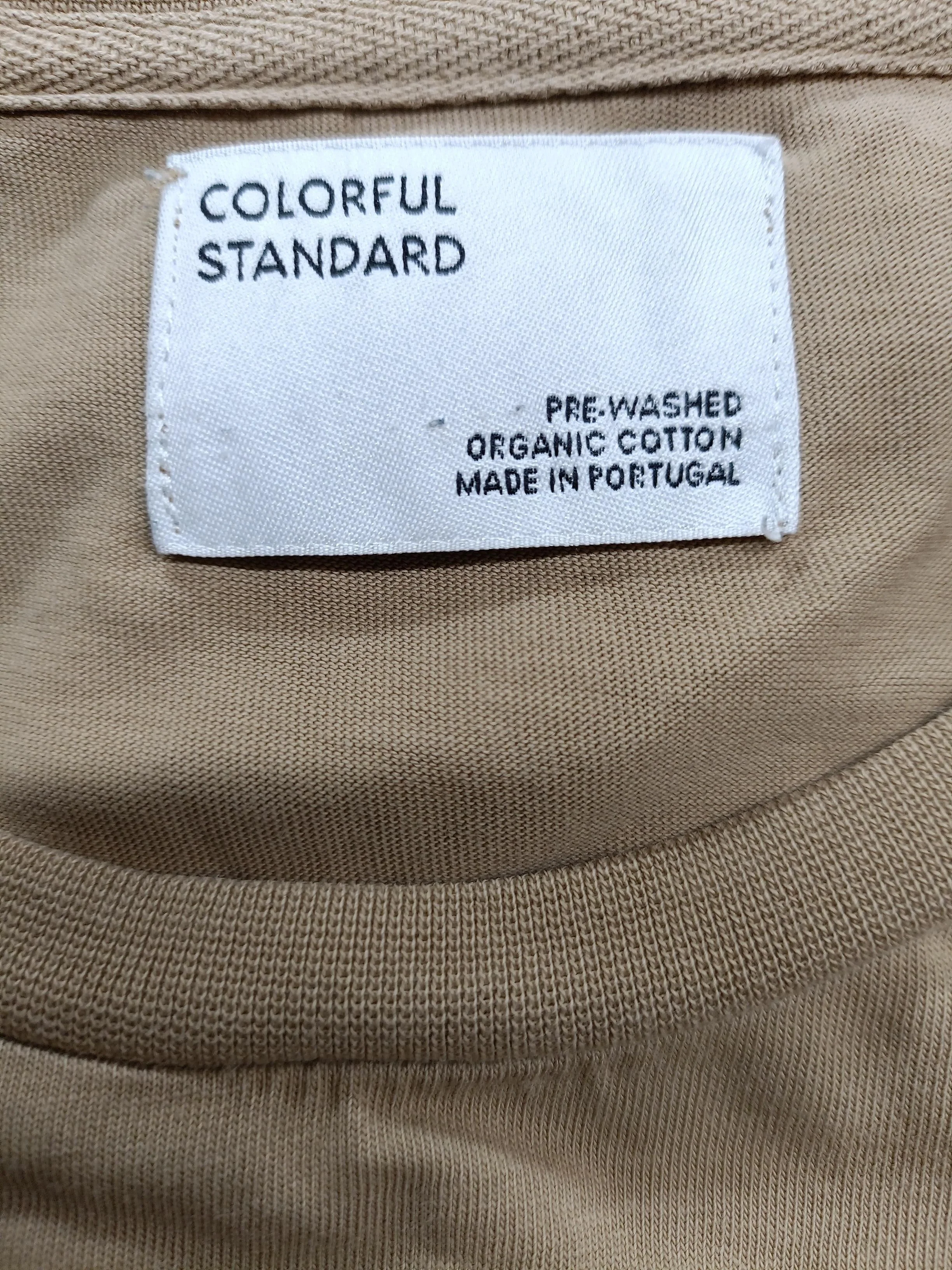 Colorful Standard Men's T-Shirt L Tan 100% Cotton Basic - Image 5