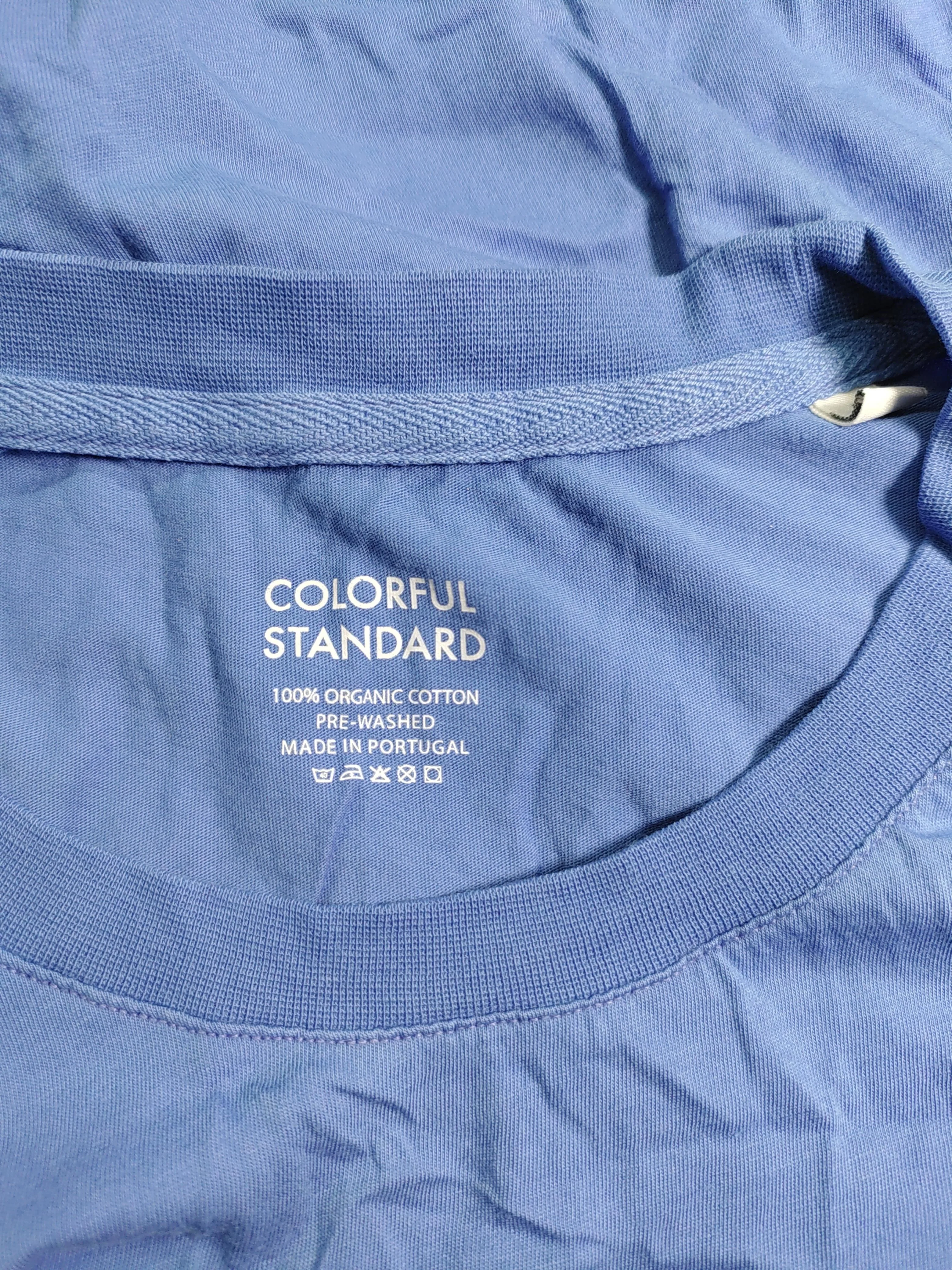 Colorful Standard Men's T-Shirt M Blue 100% Cotton Basic - Image 5