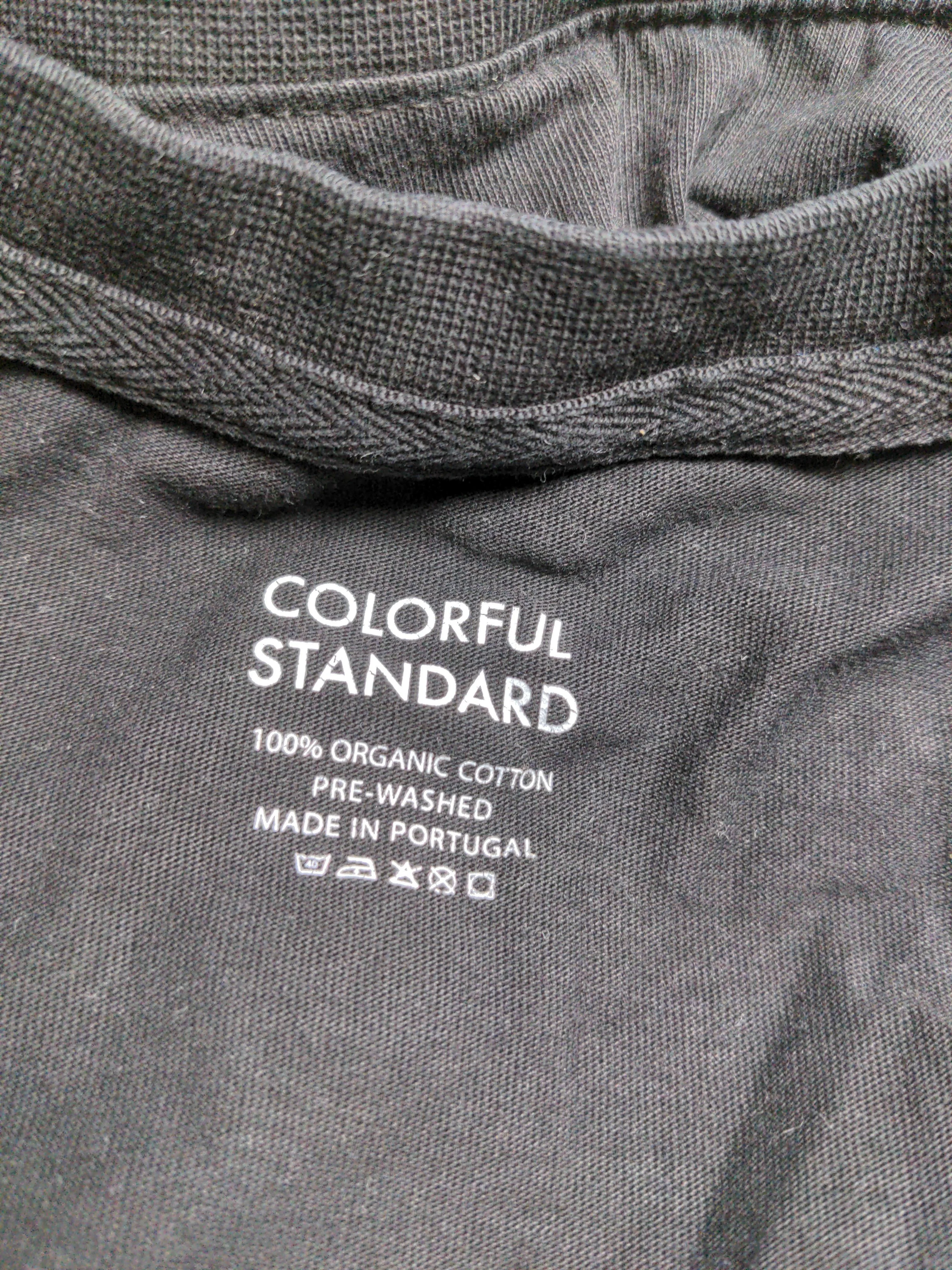 Colorful Standard Men's T-Shirt XL Black 100% Cotton Basic - Image 5