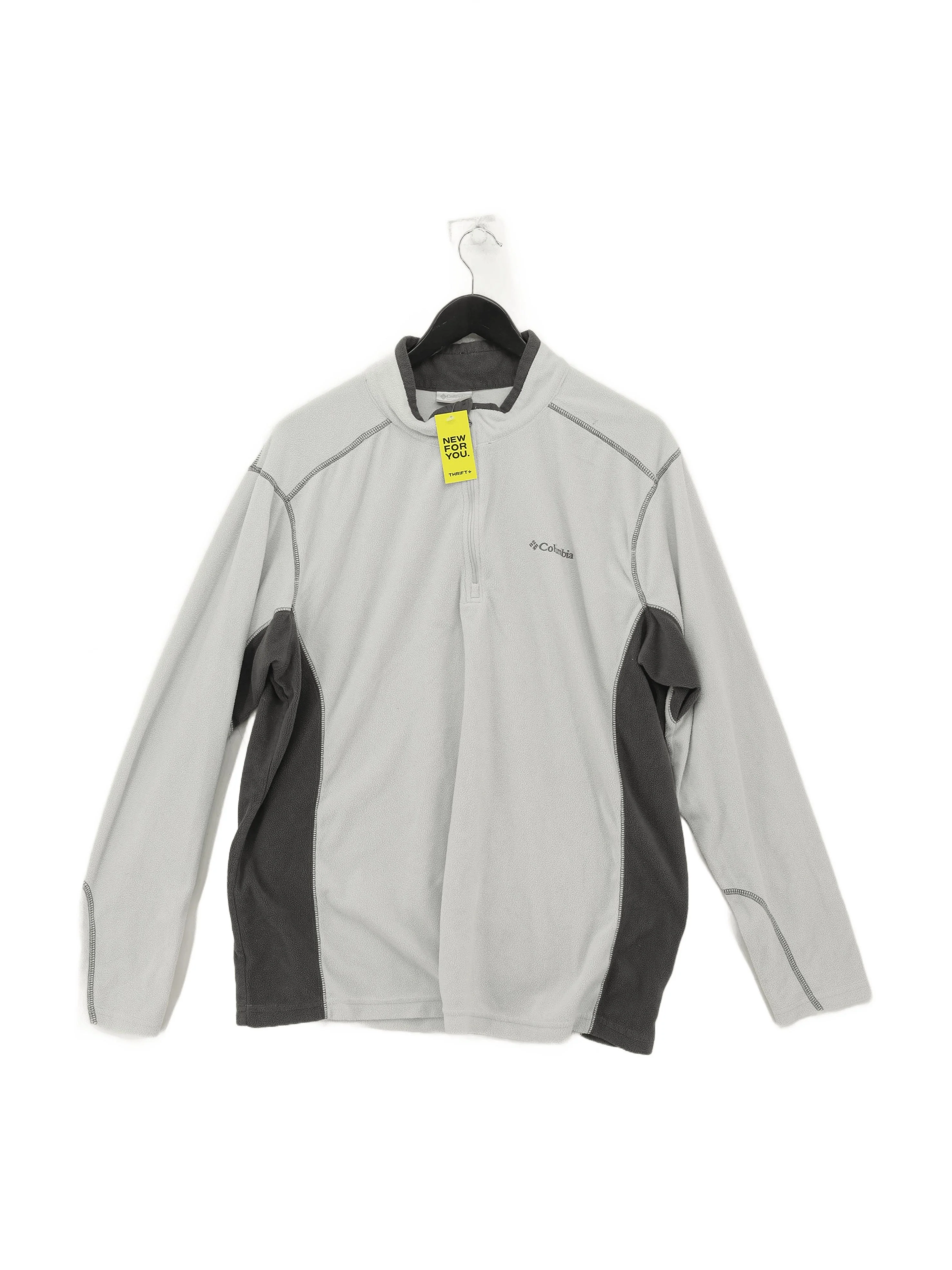 Columbia Men's Hoodie XL Grey 100% Polyester Pullover