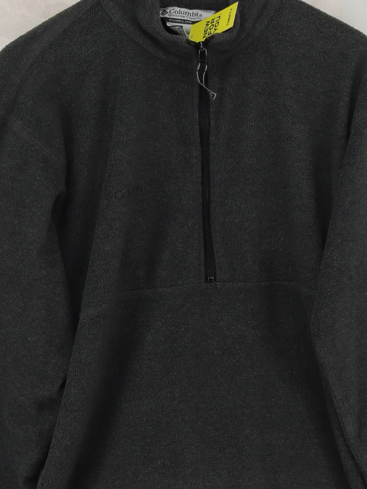 Columbia Men's Jumper L Grey 100% Other Mock Neck Pullover - Image 3