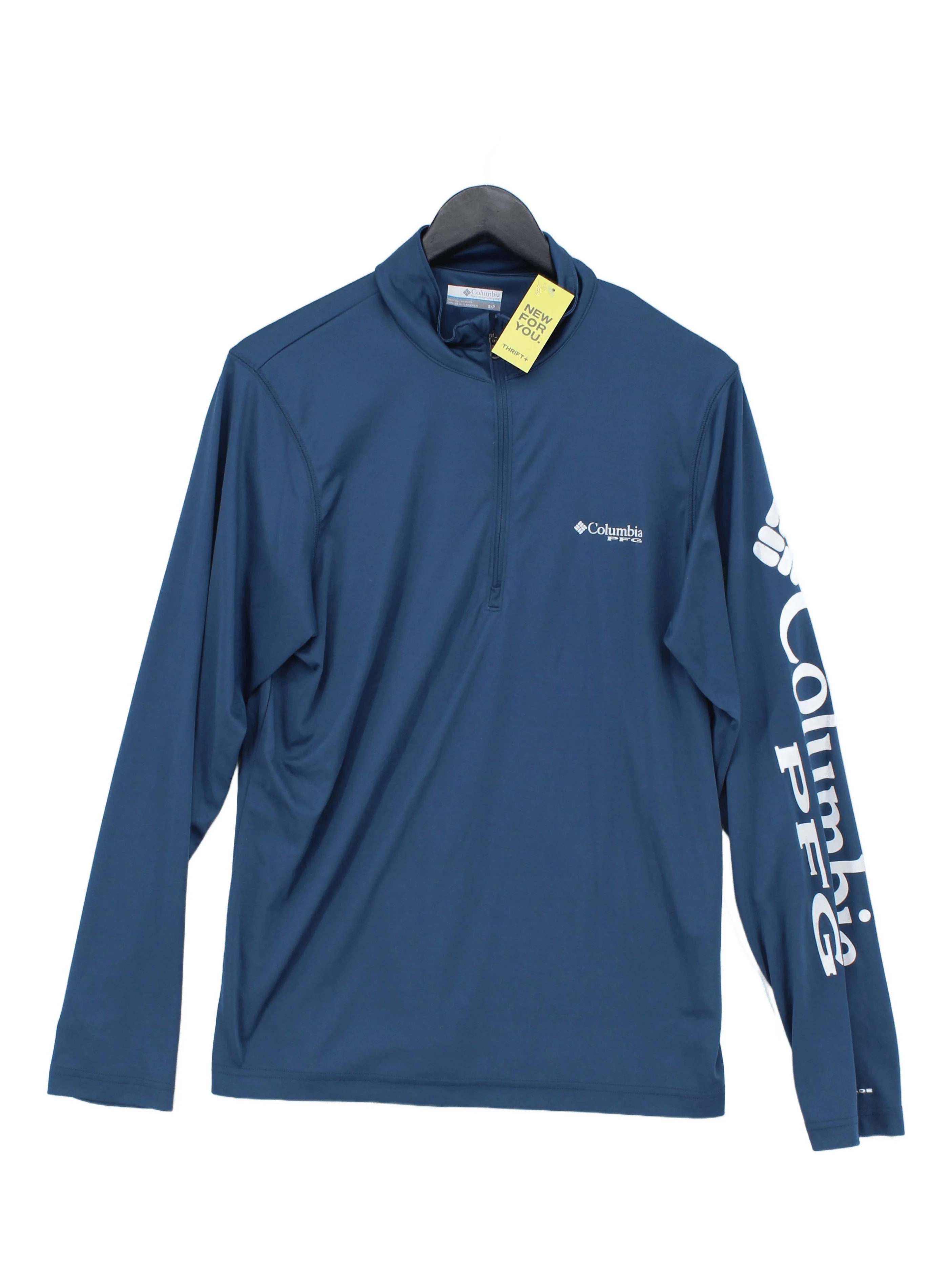Columbia Men's Loungewear S Blue 100% Polyester Mock Neck Basic