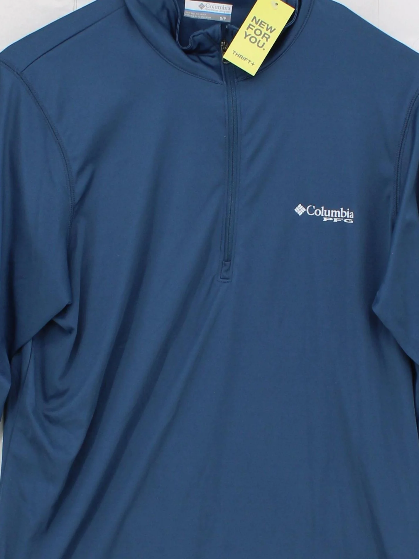 Columbia Men's Loungewear S Blue 100% Polyester Mock Neck Basic - Image 3