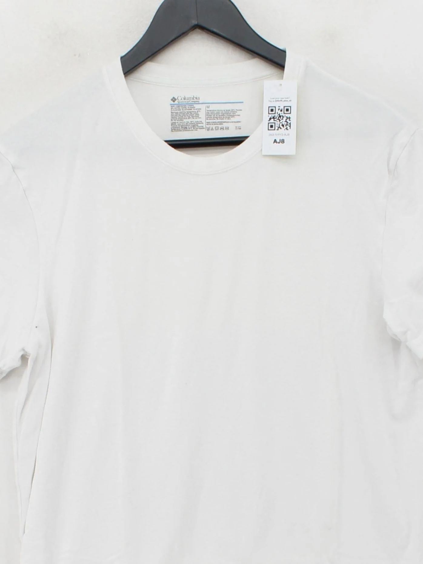 Columbia Men's T-Shirt M White Cotton with Elastane Basic - Image 3