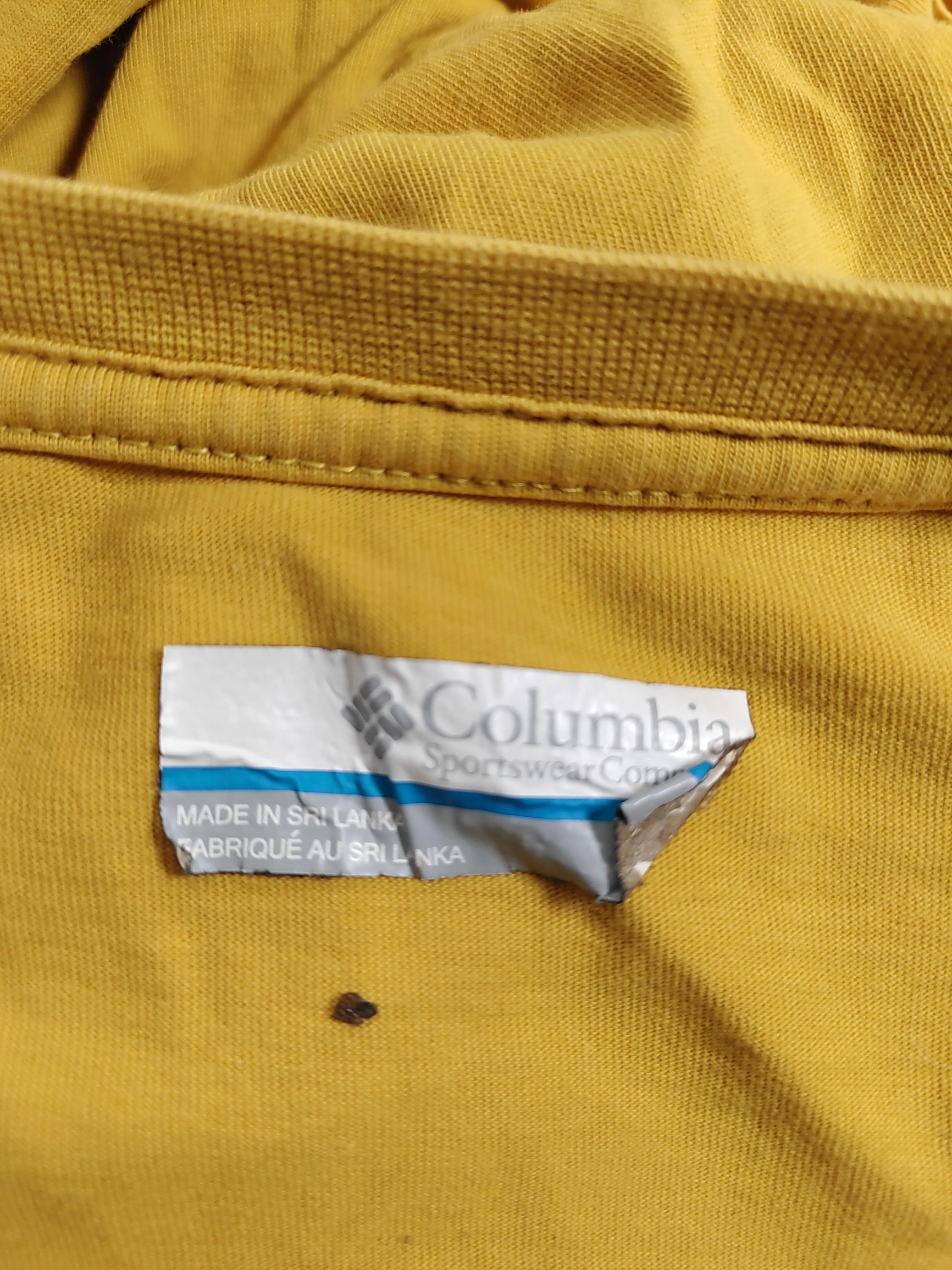 Columbia Men's T-Shirt M Yellow 100% Cotton Basic - Image 5