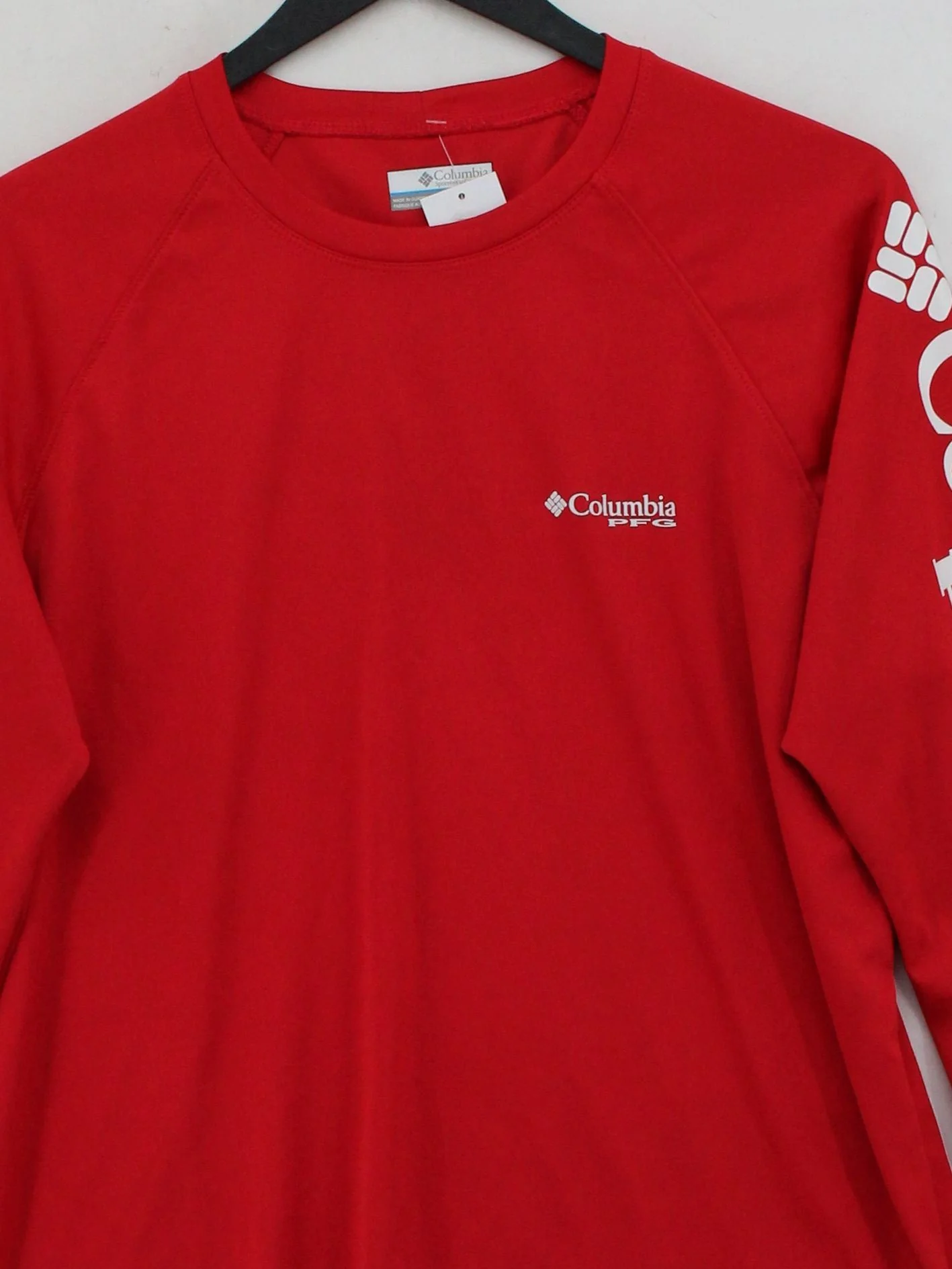 Columbia Men's T-Shirt XL Red 100% Polyester Round Neck Basic - Image 3