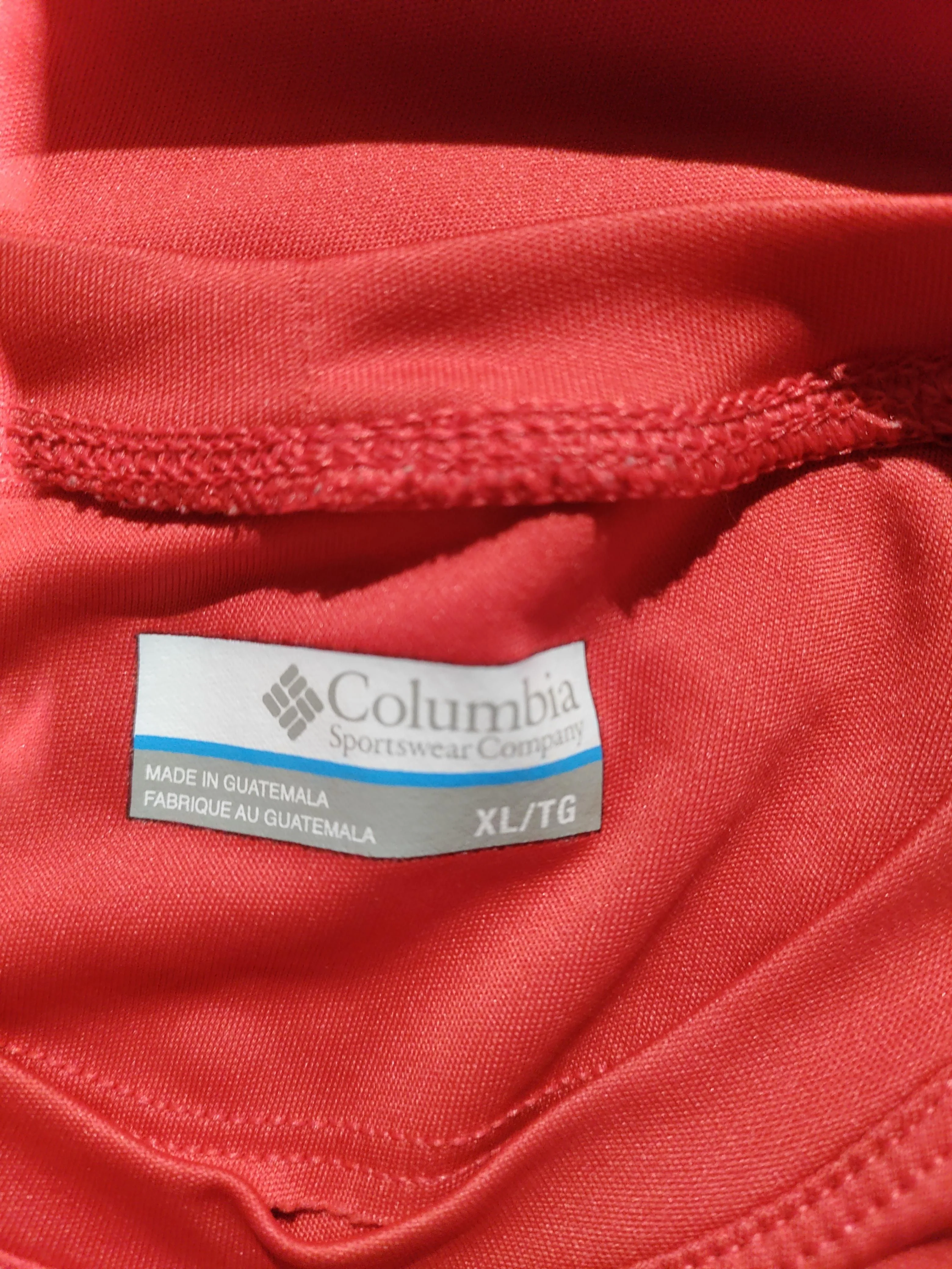 Columbia Men's T-Shirt XL Red 100% Polyester Round Neck Basic - Image 5