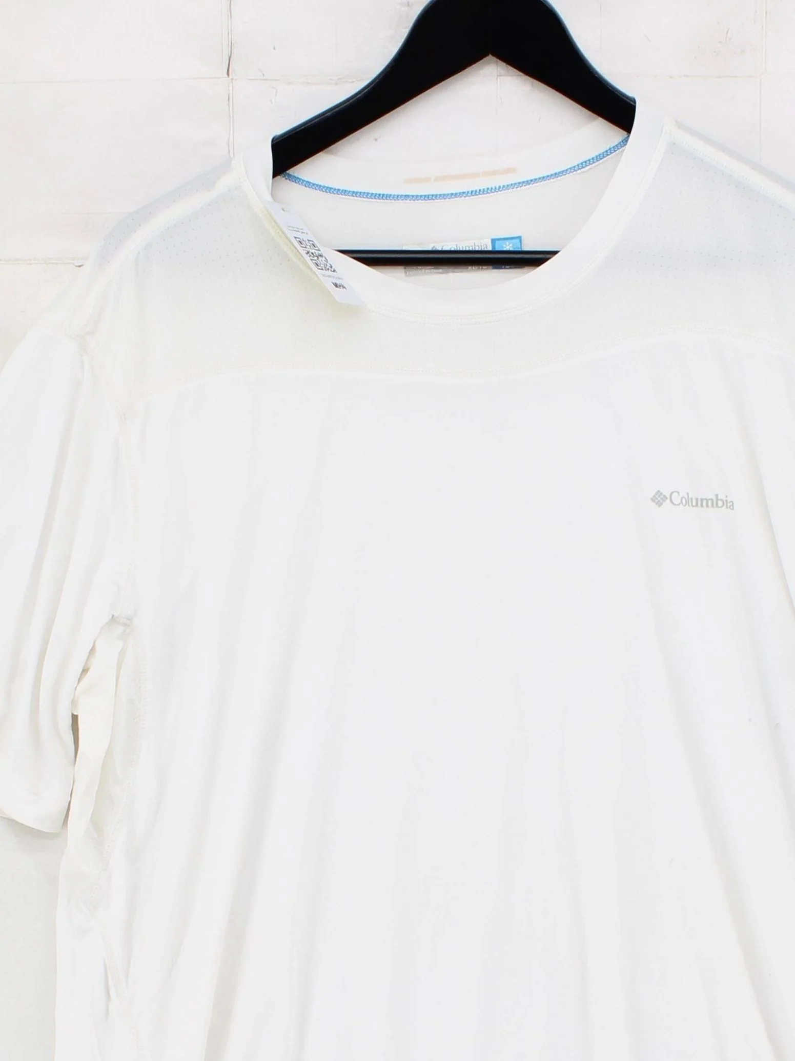 Columbia Men's T-Shirt XL White Polyester with Elastane Round Neck Basic - Image 3