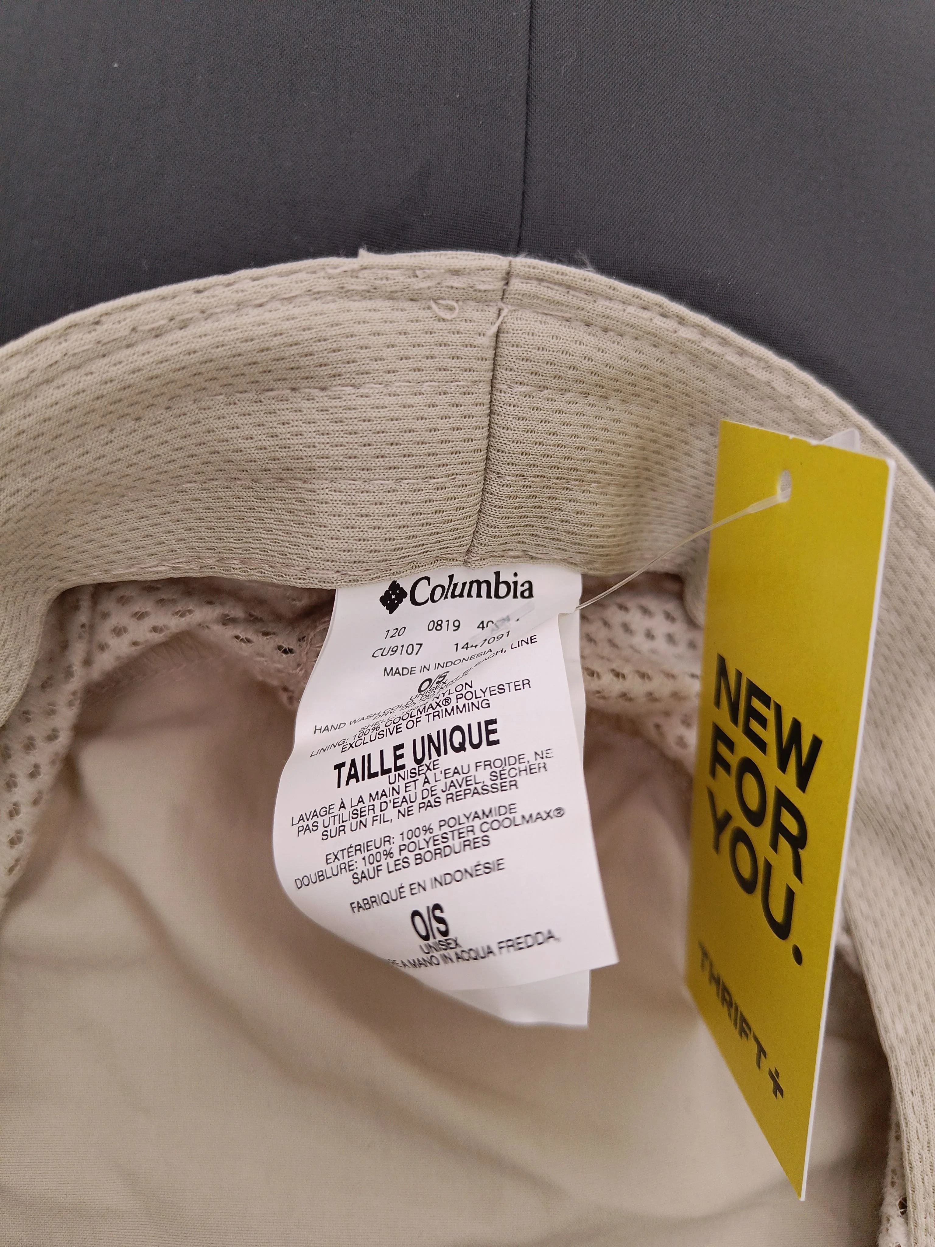 Columbia Women's Hat Cream Nylon with Polyamide, Polyester Sun Hat New with tags - Image 5