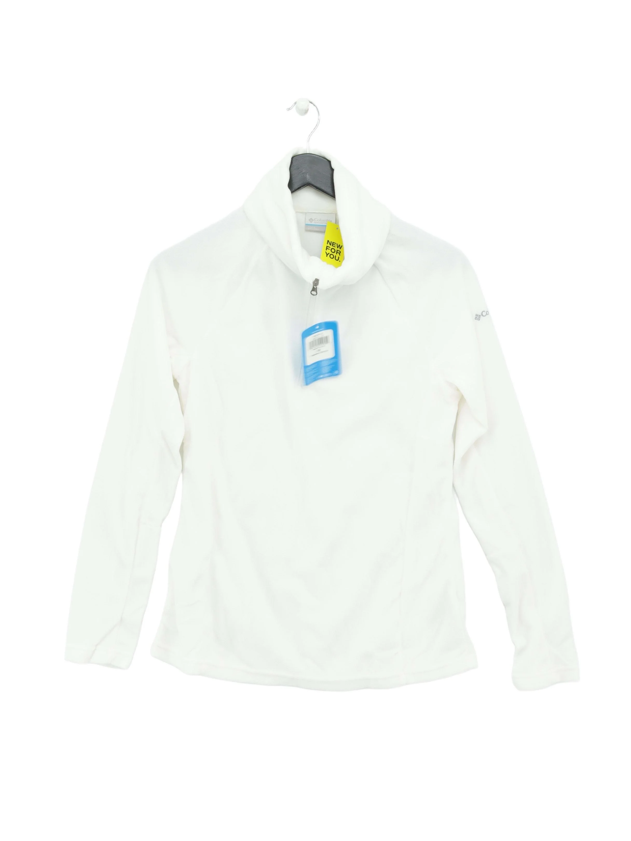 Columbia Women's Jumper M White 100% Polyester High Neck Pullover New with tags