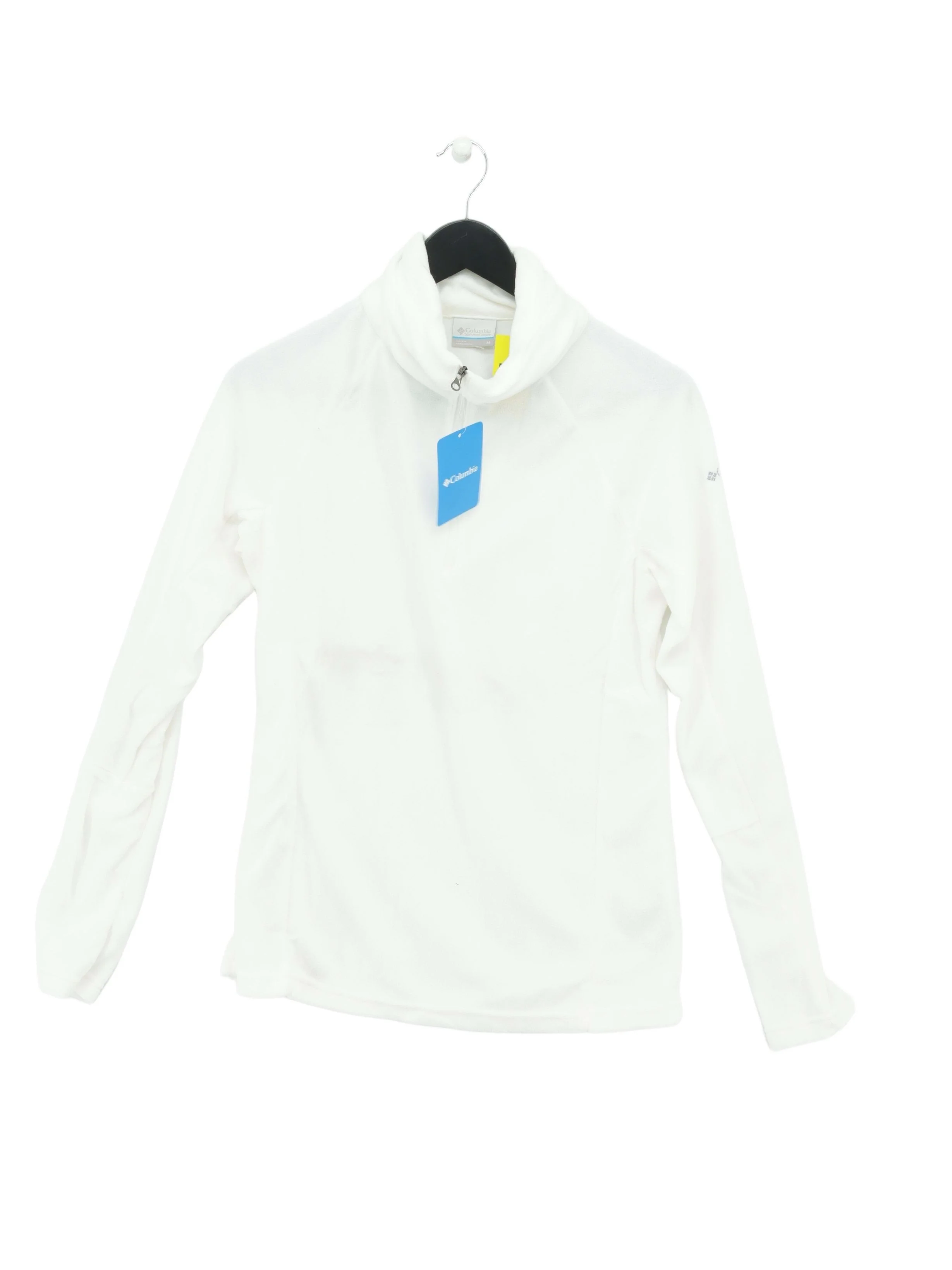 Columbia Women's Jumper M White 100% Polyester High Neck Pullover New with tags