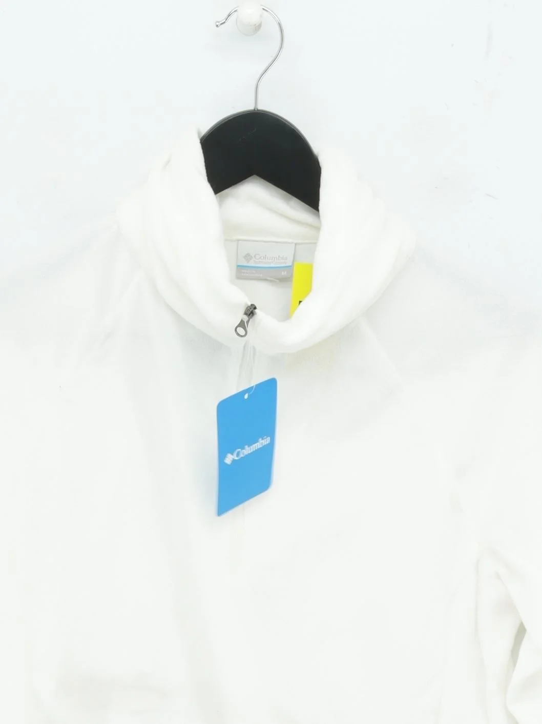 Columbia Women's Jumper M White 100% Polyester High Neck Pullover New with tags - Image 3