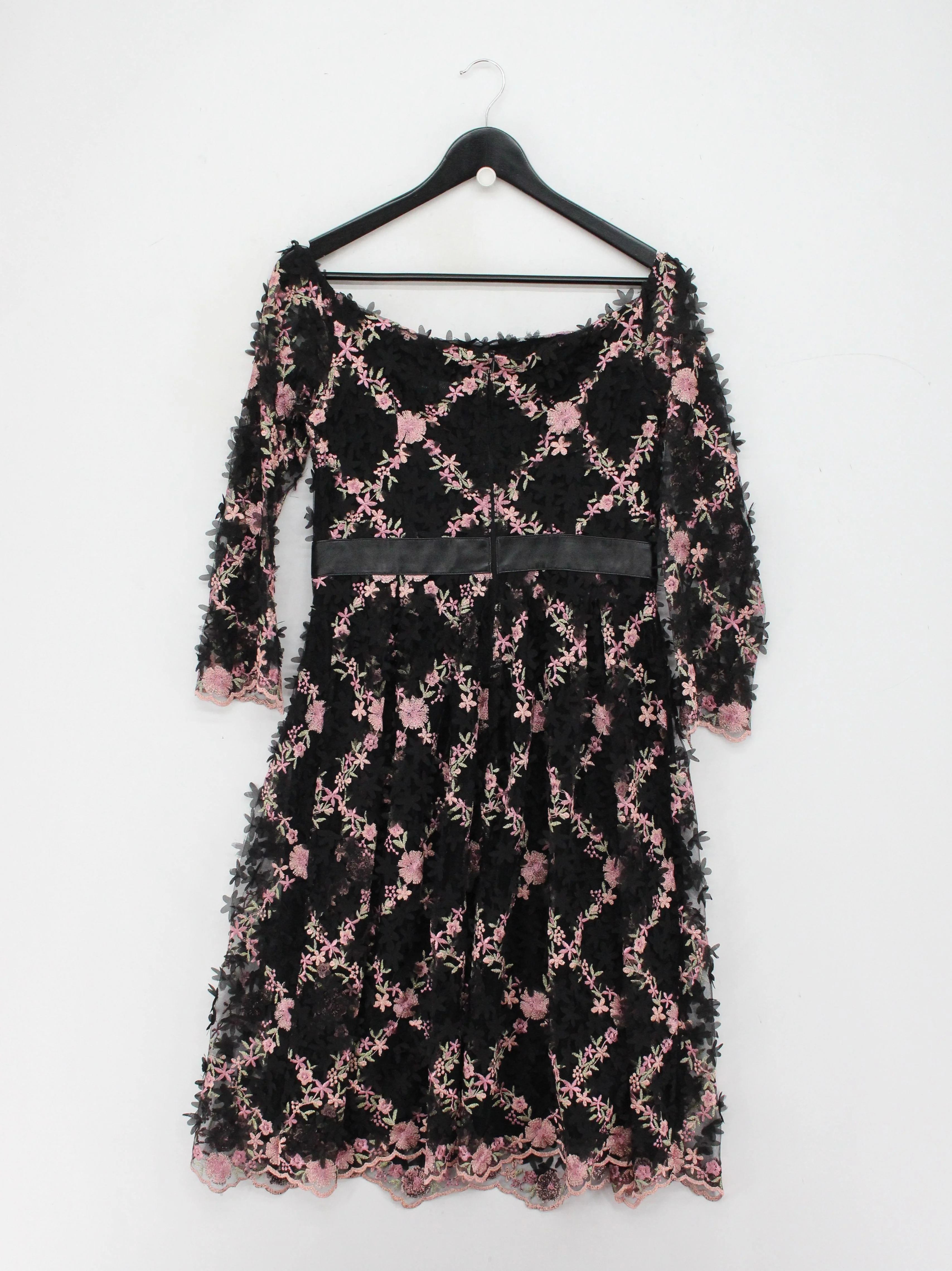 Comino Couture A-Line Mini Dress UK12 in Black - Image 2