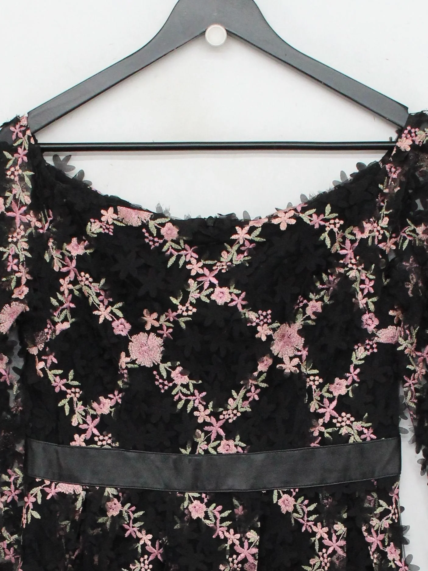 Comino Couture A-Line Mini Dress UK12 in Black - Image 3