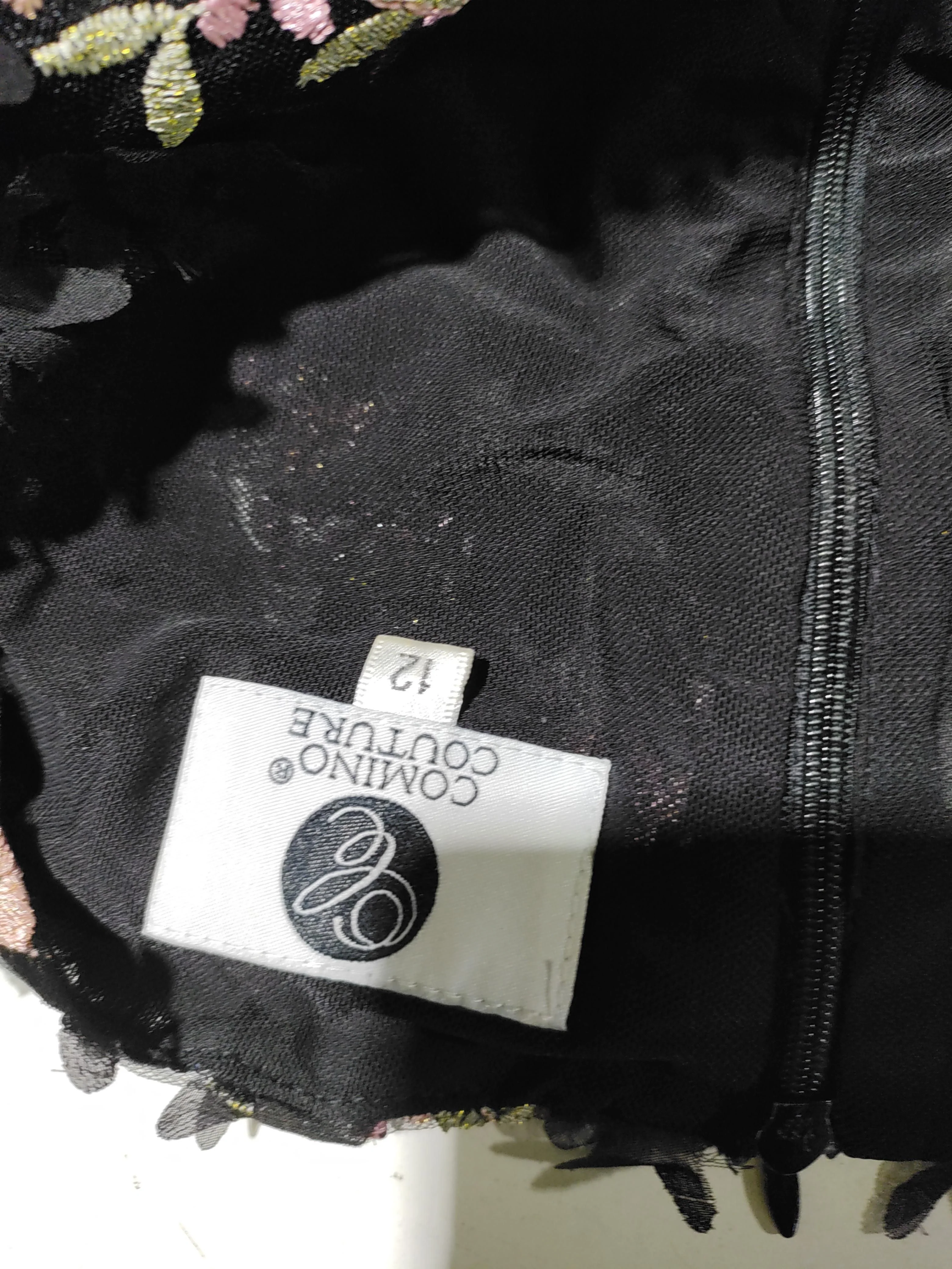 Comino Couture A-Line Mini Dress UK12 in Black - Image 5