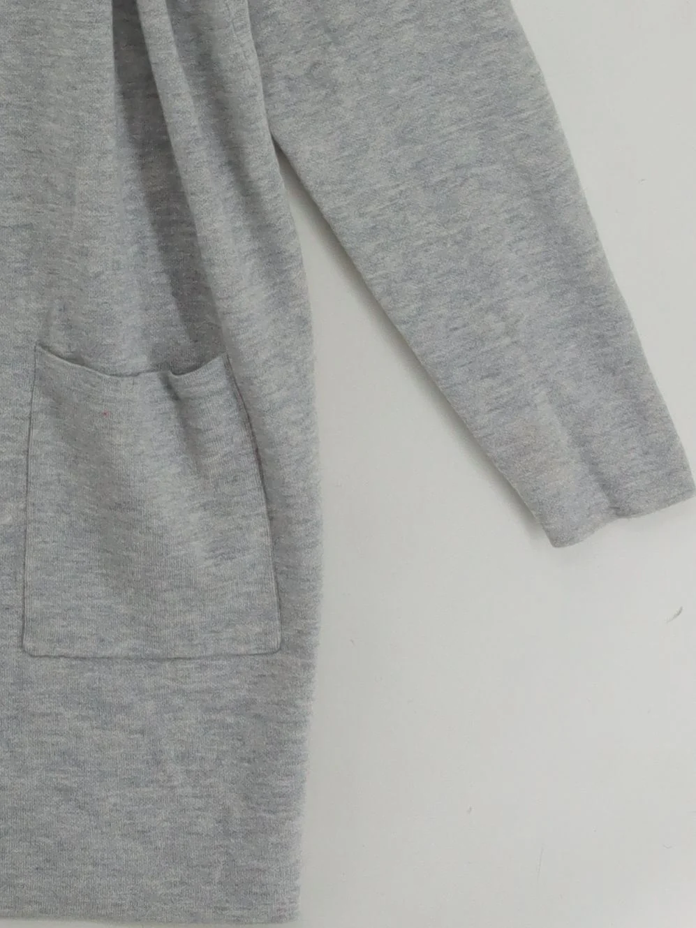 Comma Women's Jumper UK 16 Grey 100% Wool V-Neck Pullover - Image 4