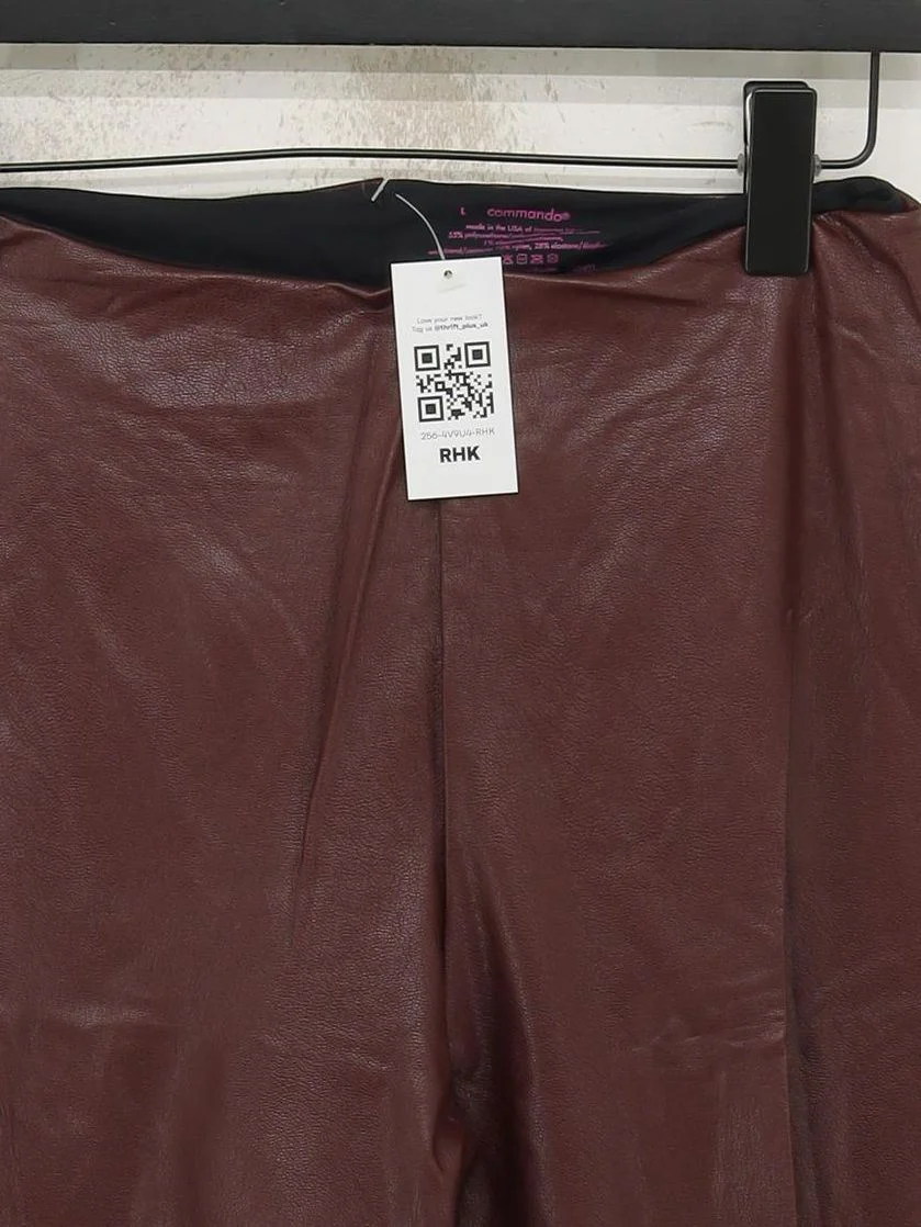 Commando Women's Leggings L Brown Polyester - Image 3