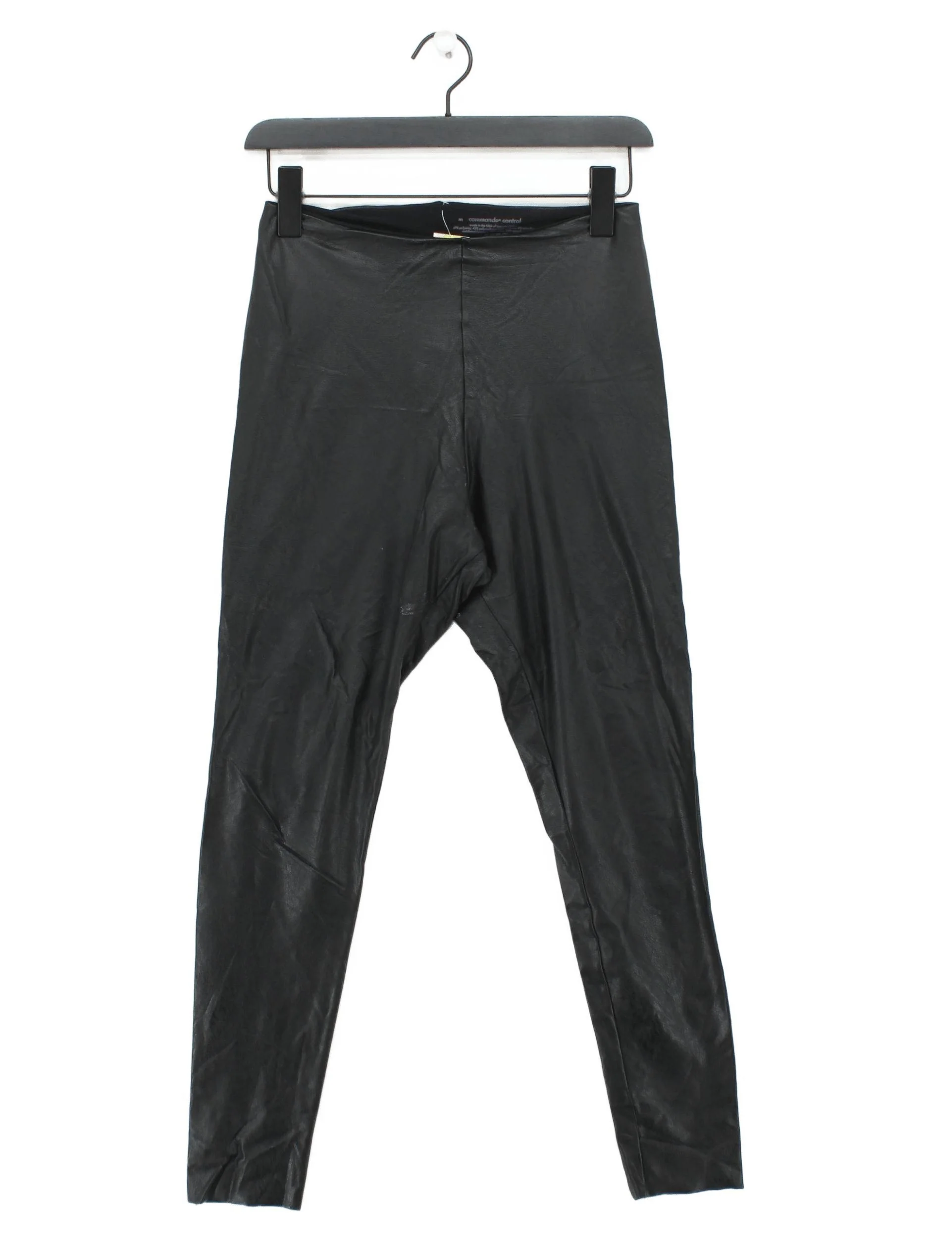 Commando Women's Leggings M Black Faux Leather