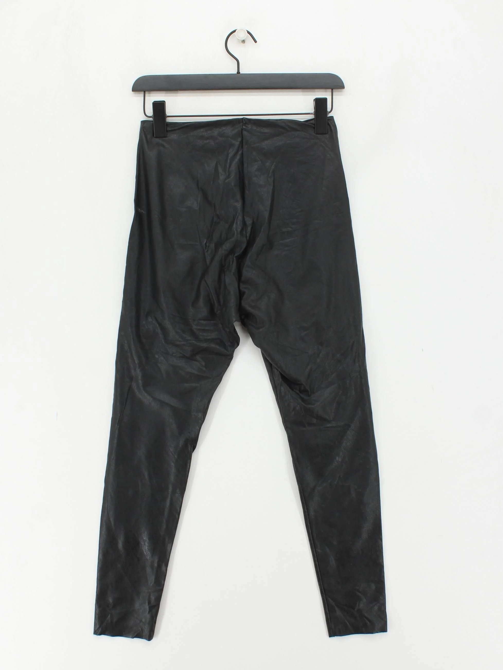 Commando Women's Leggings M Black Faux Leather - Image 2