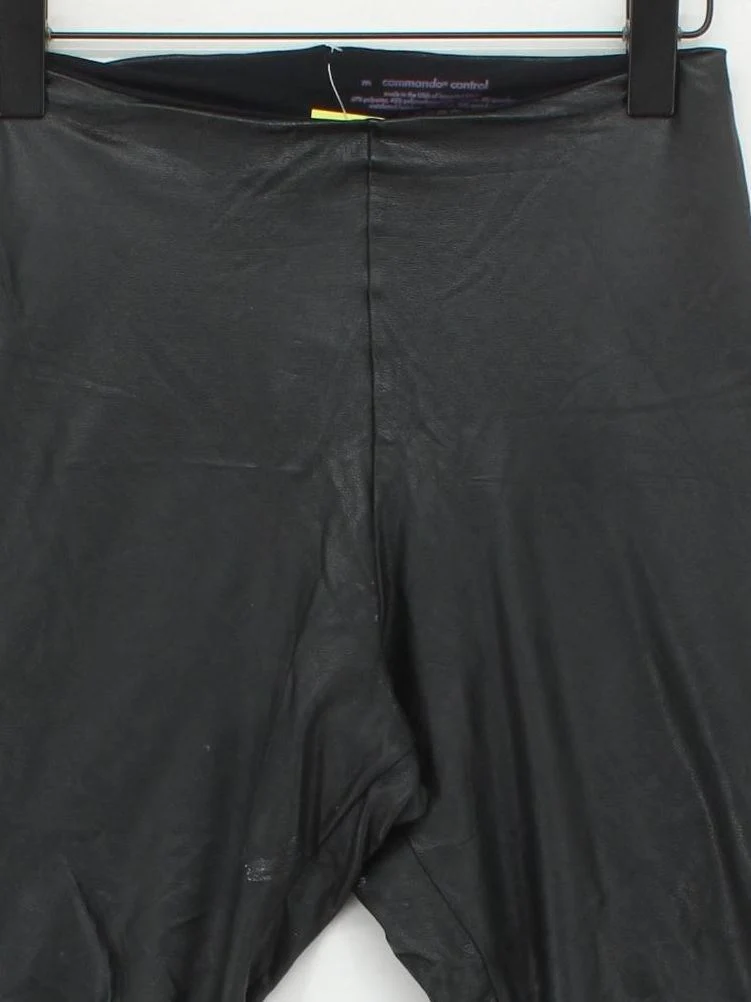 Commando Women's Leggings M Black Faux Leather - Image 3