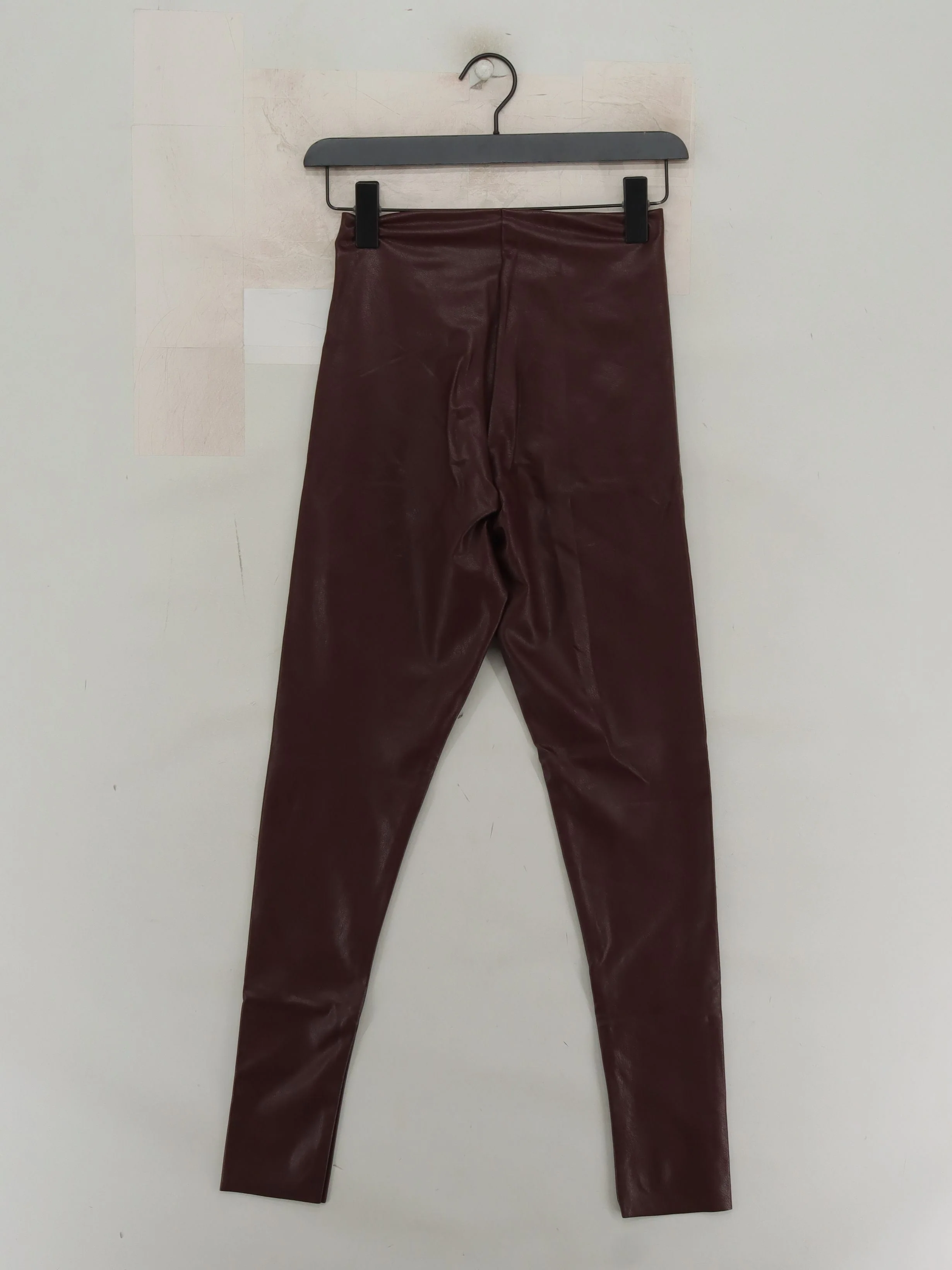 Commando Women's Leggings M Brown Faux Leather - Image 2
