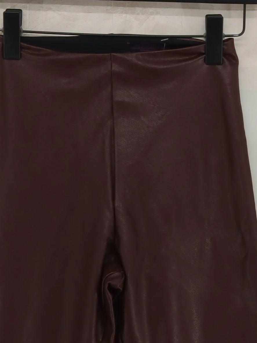 Commando Women's Leggings M Brown Faux Leather - Image 3