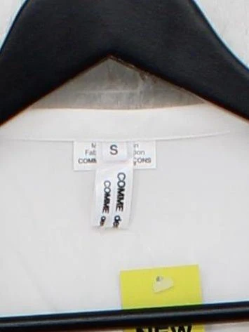 Comme Des Garçons Men's Shirt S White 100% Cotton Basic - Image 3