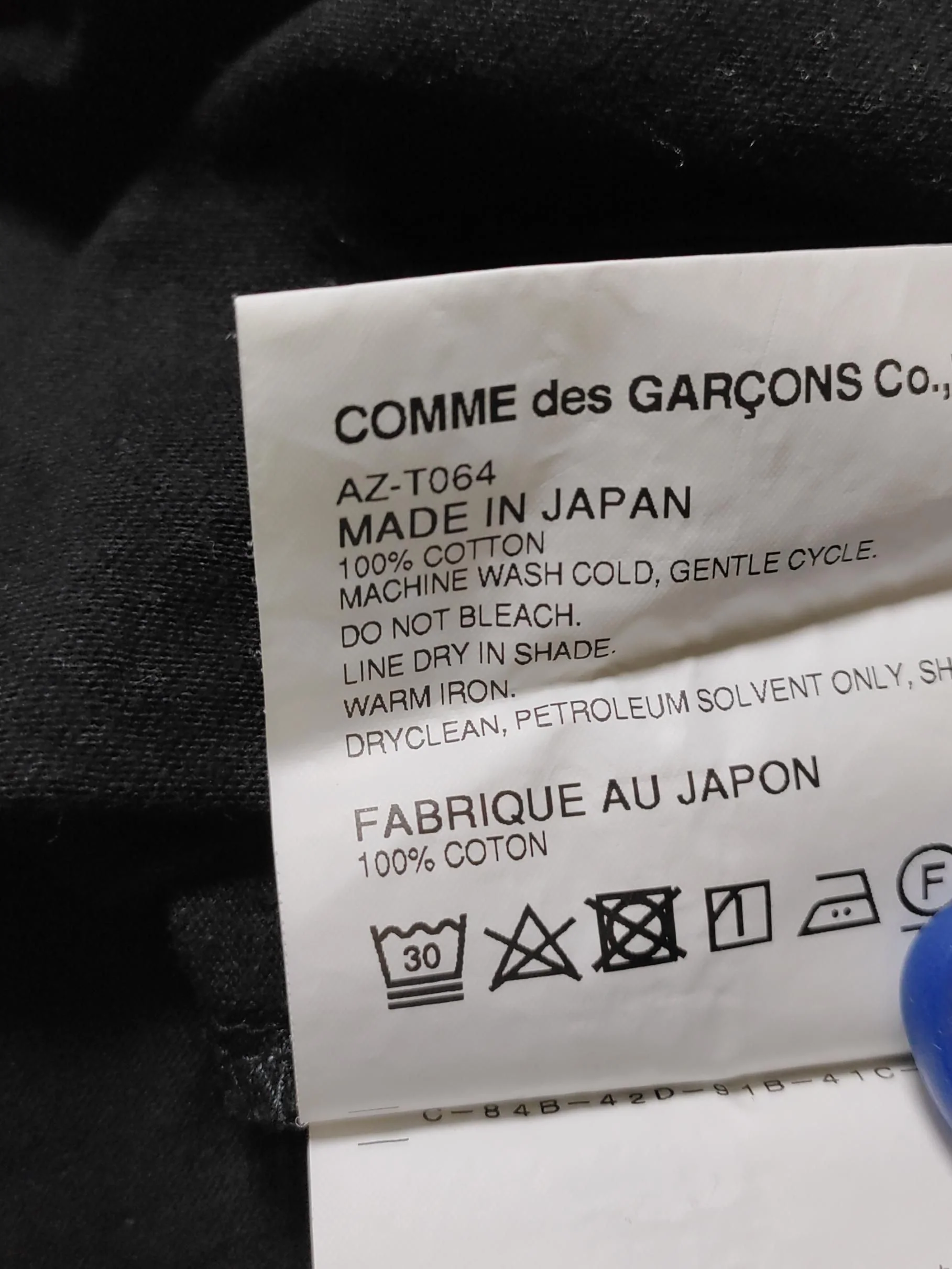 Comme Des Garçons Men's T-Shirt L Black 100% Cotton Basic - Image 6