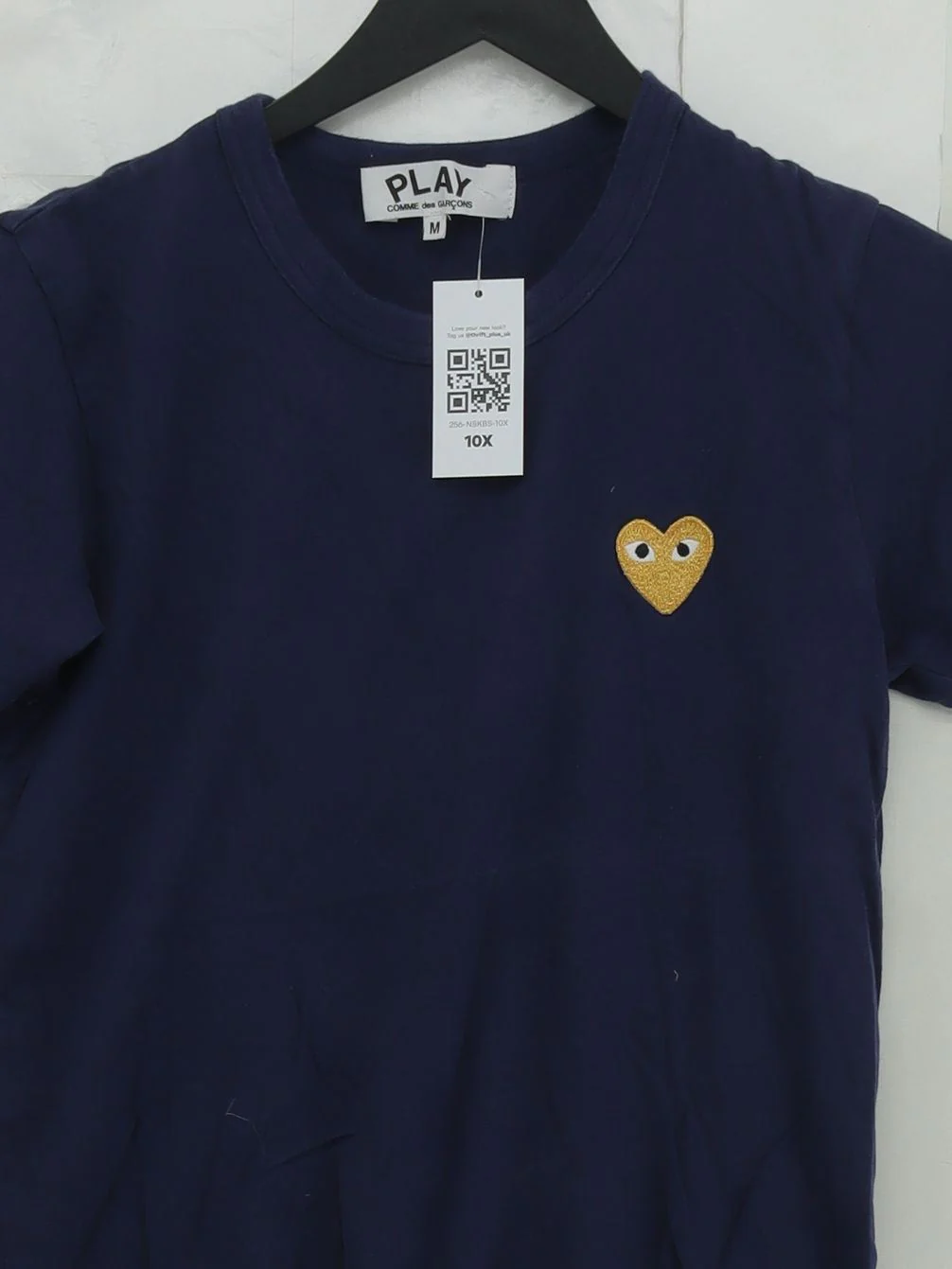 Comme Des Garçons Men's T-Shirt M Blue Graphic 100% Cotton Basic - Image 3