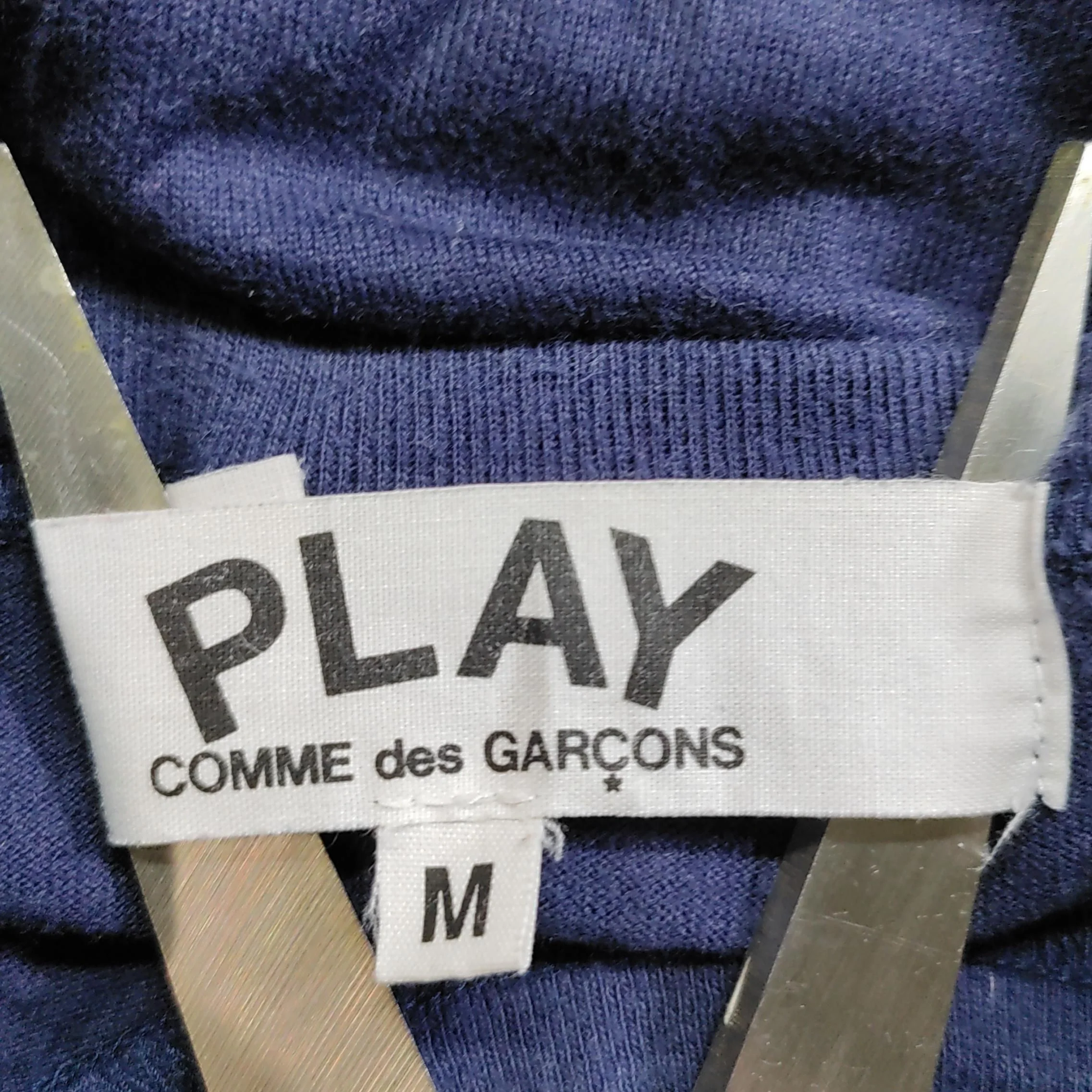 Comme Des Garçons Men's T-Shirt M Blue Graphic 100% Cotton Basic - Image 5