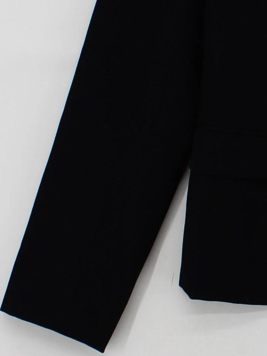 Comme Des Garçons Women's Blazer S Black Wool with Rayon Overcoat - Image 4