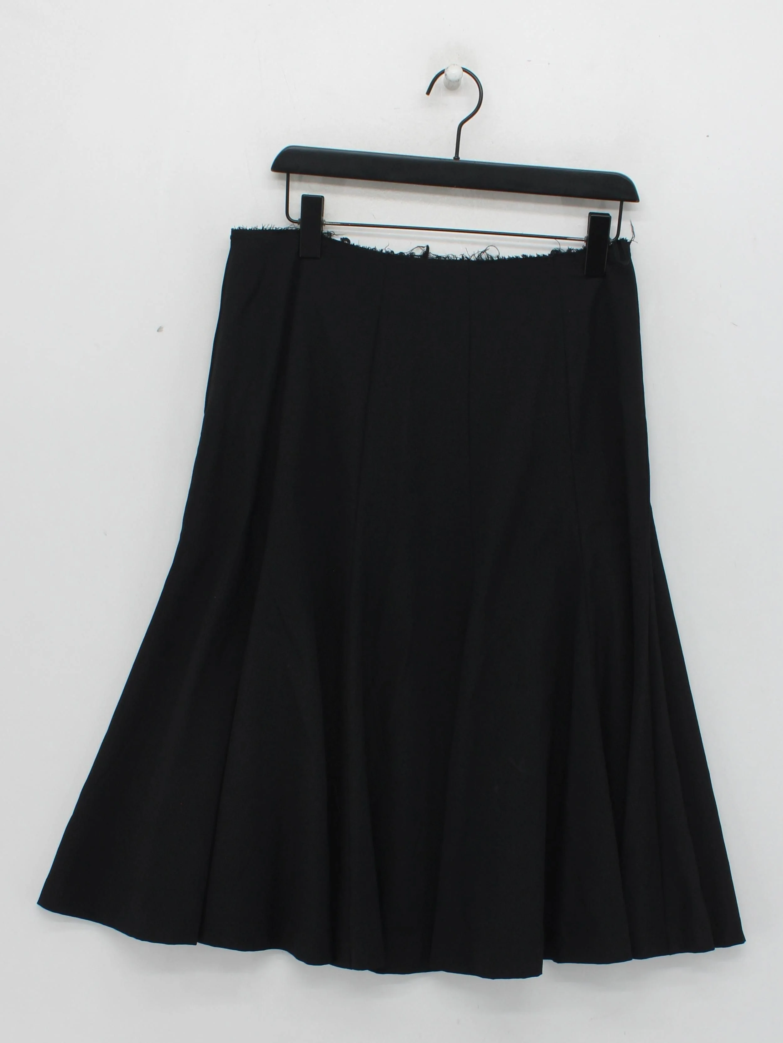 Comme Des Garçons Women's Midi Skirt L Black 100% Wool Midi A-Line - Image 2