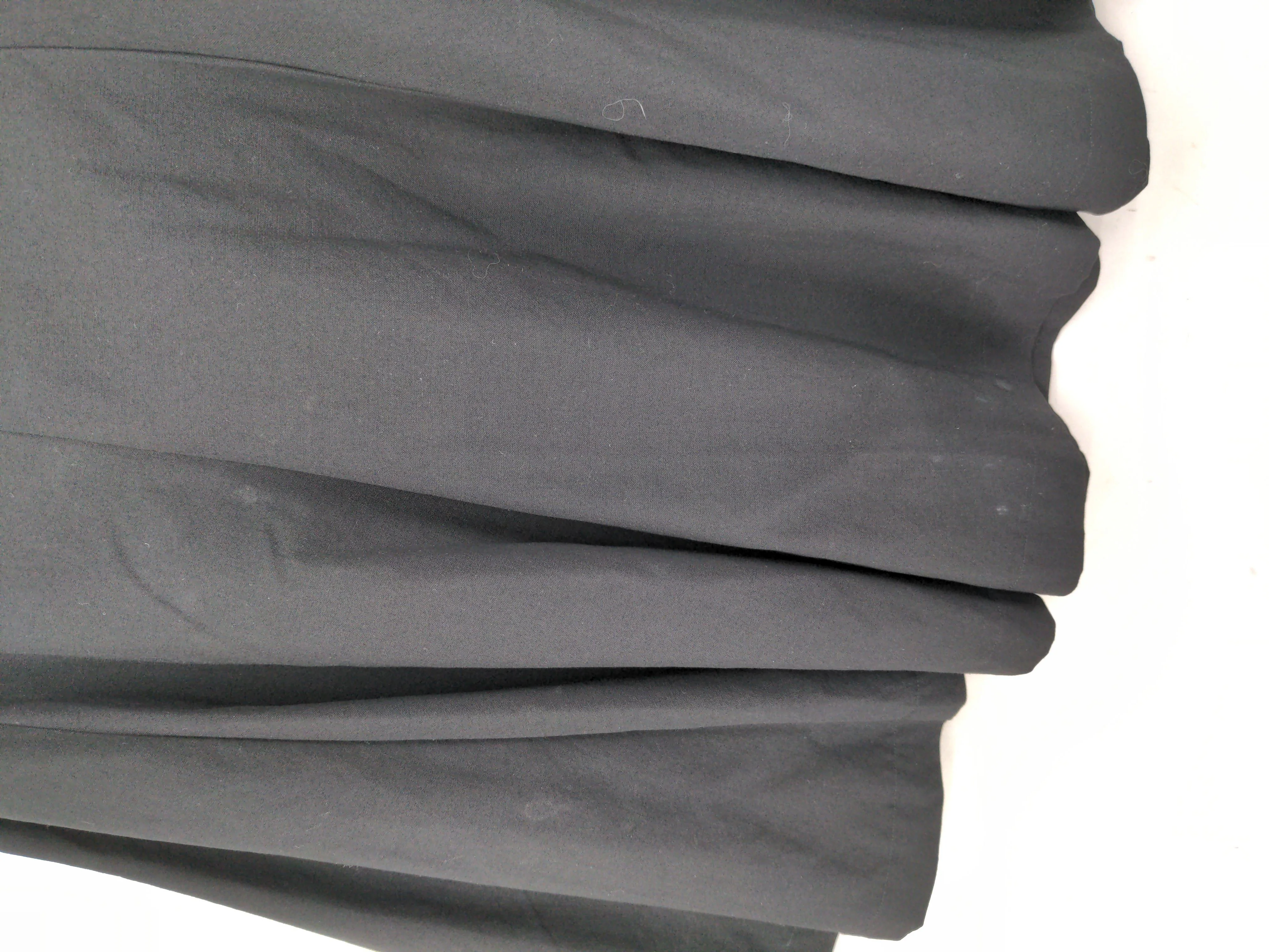 Comme Des Garçons Women's Midi Skirt L Black 100% Wool Midi A-Line - Image 5