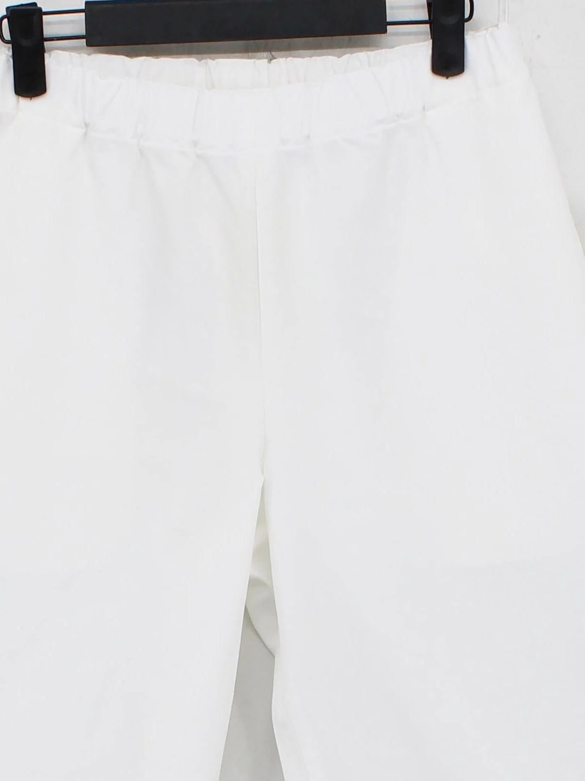 Comme Des Garçons Women's Trousers XS White 100% Polyester Tapered Capri - Image 3