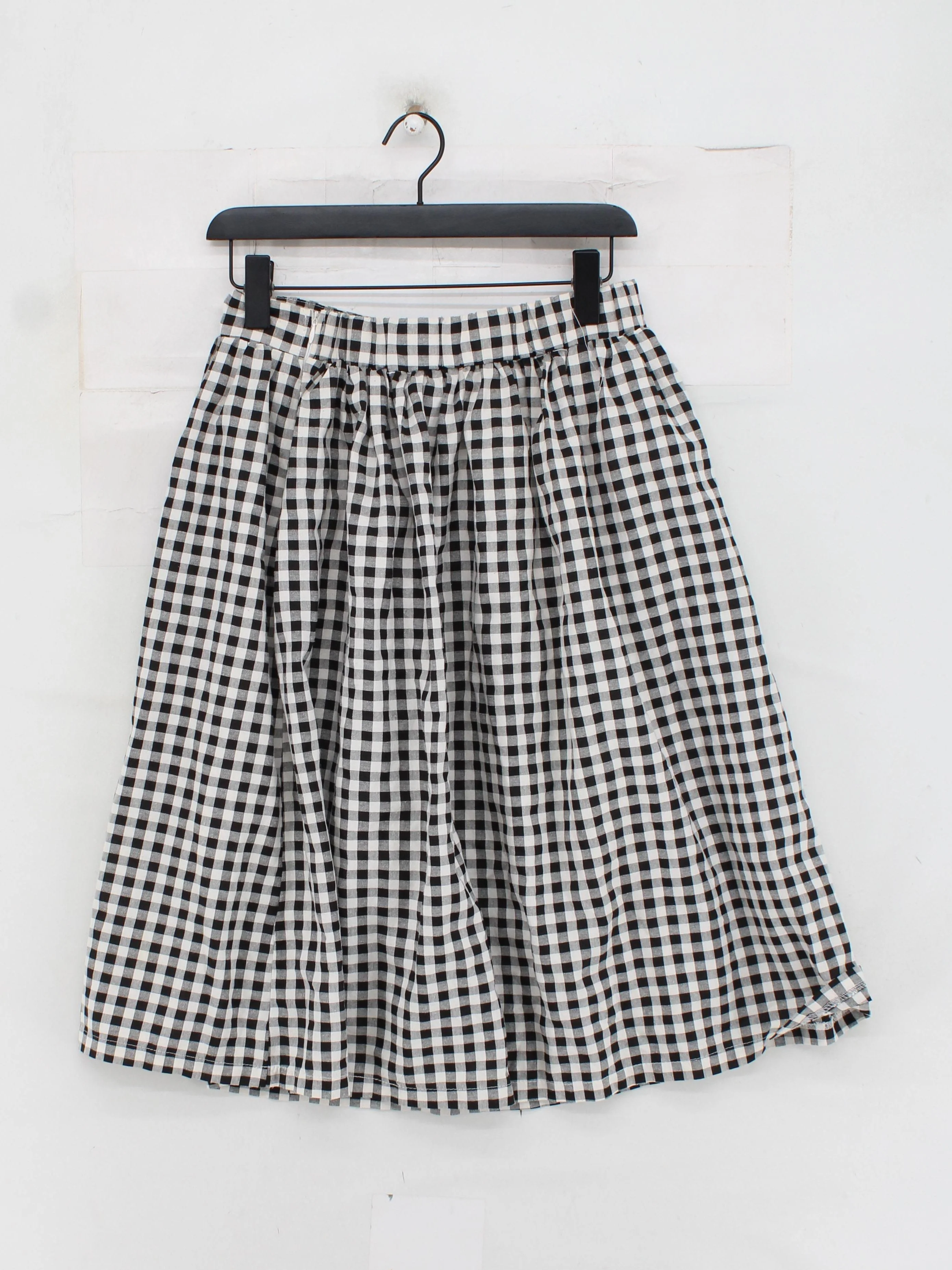 Compania Fantastica Women's Midi Skirt L Black Cotton with Polyester A-Line - Image 2