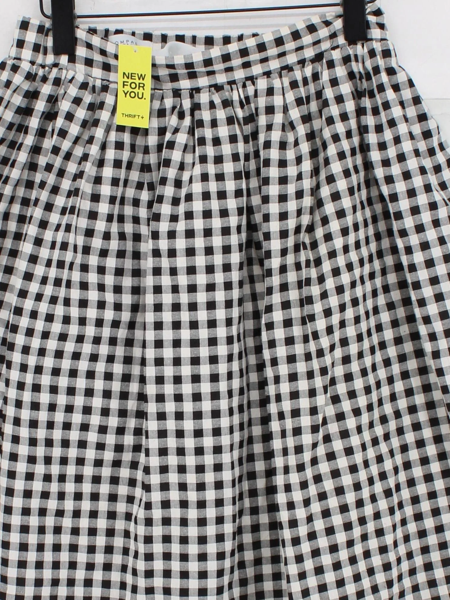 Compania Fantastica Women's Midi Skirt L Black Cotton with Polyester A-Line - Image 3