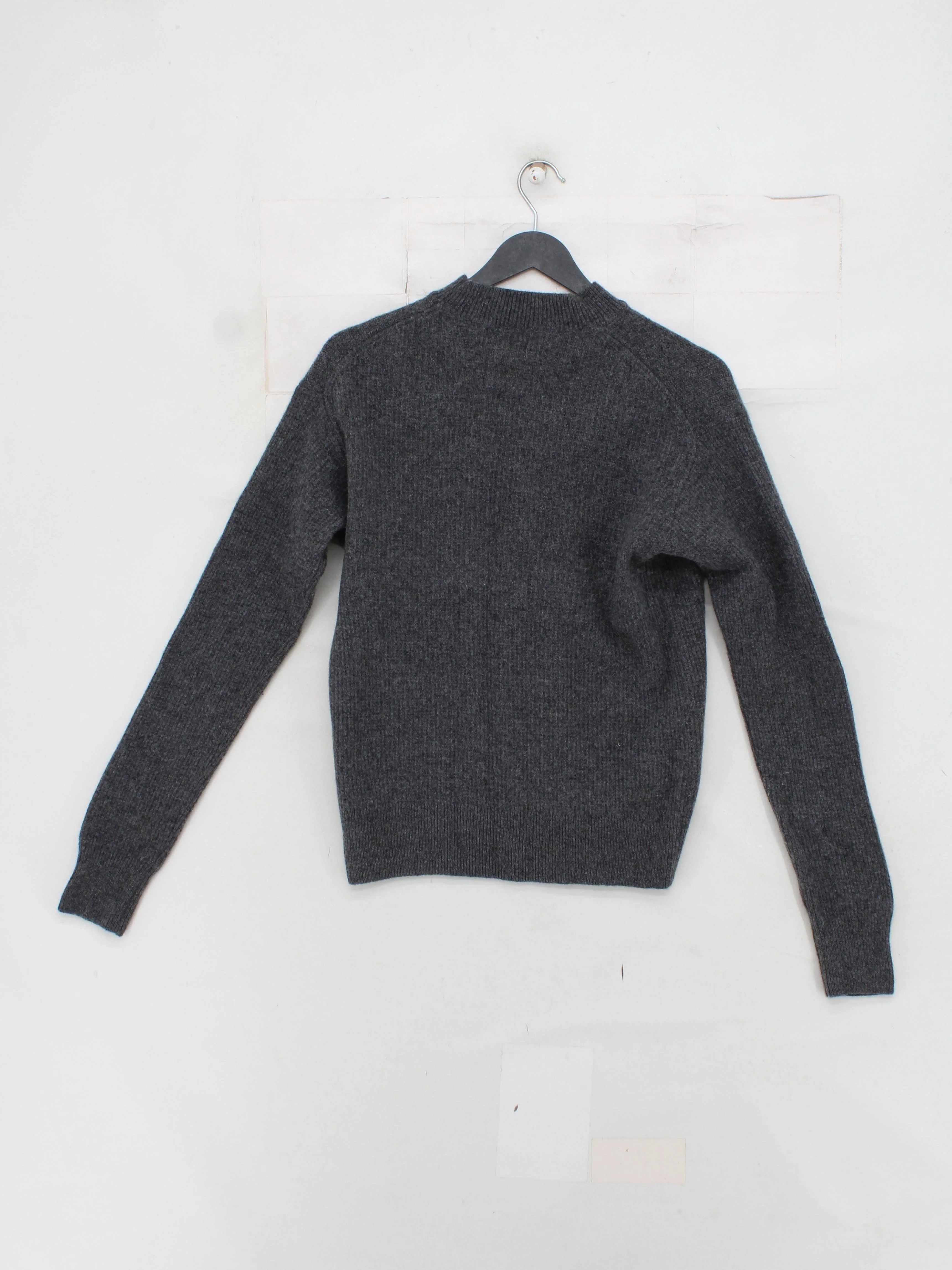 Comptoir Des Cotonniers Men's Jumper S Grey 100% Other Mock Neck Pullover - Image 2