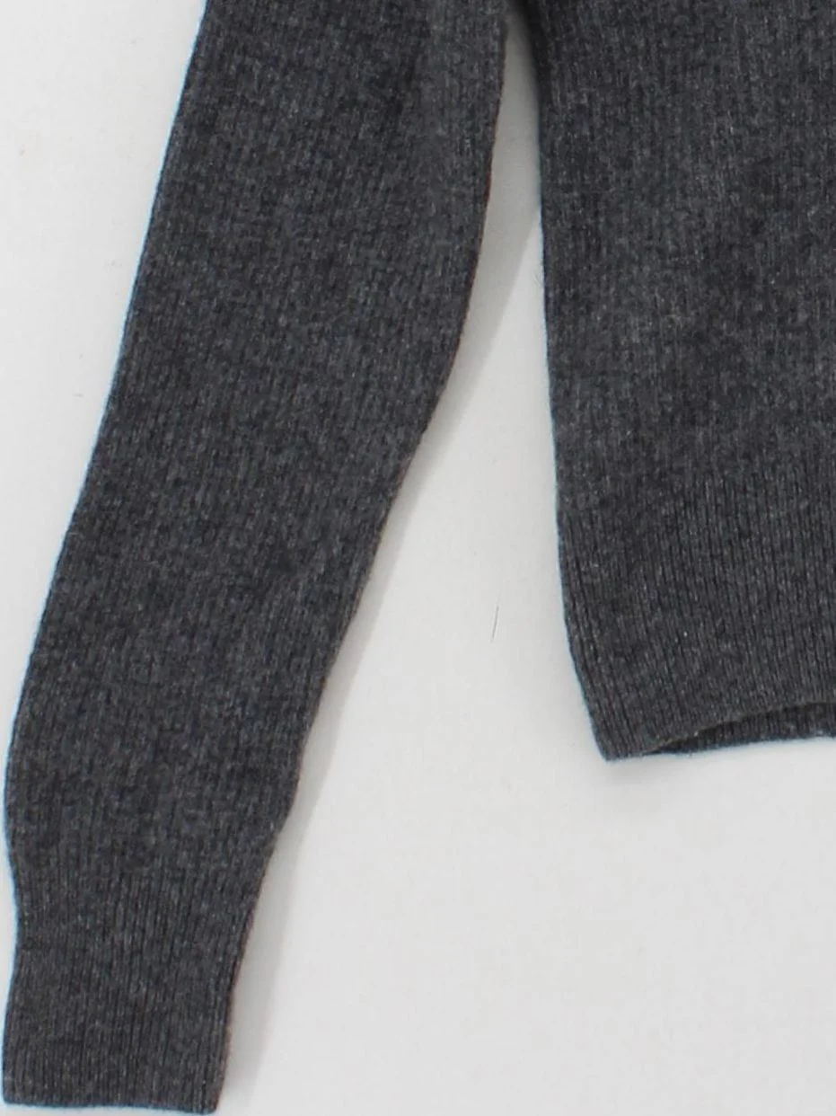 Comptoir Des Cotonniers Men's Jumper S Grey 100% Other Mock Neck Pullover - Image 4
